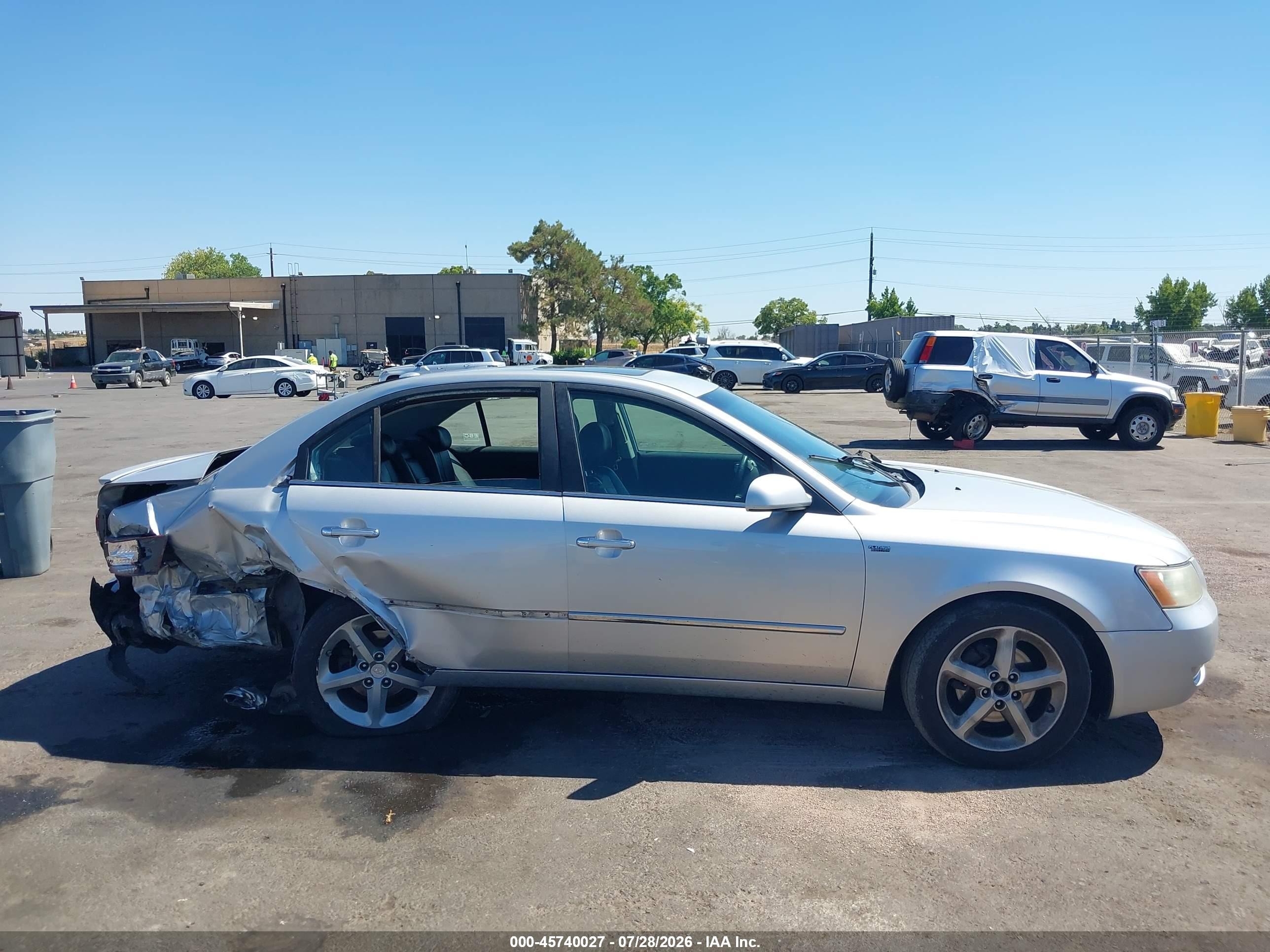 2007 Hyundai Sonata Limited/limited W/xm/se/se W/xm Silver vin: 5NPEU46F37H294875