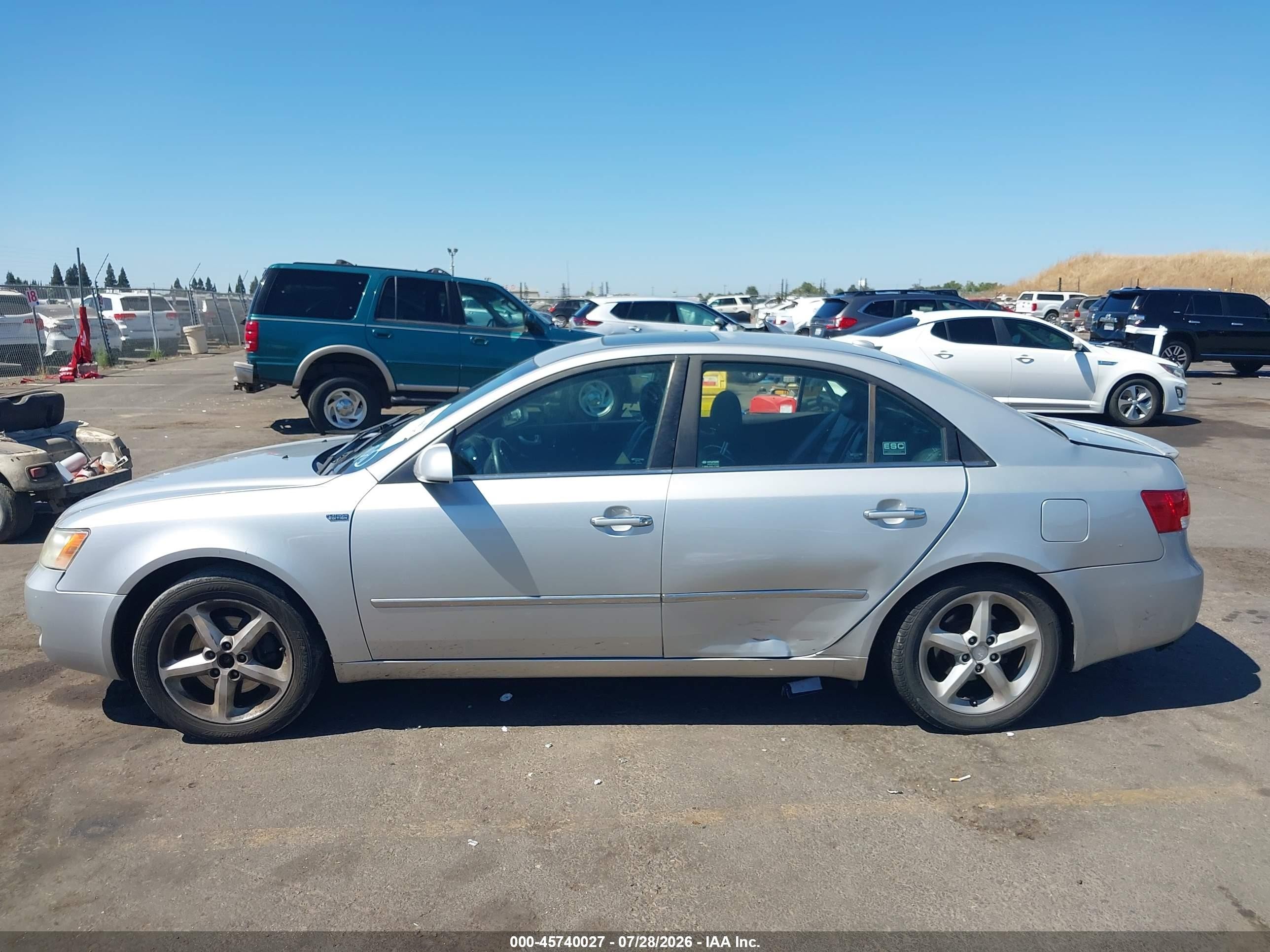 2007 Hyundai Sonata Limited/limited W/xm/se/se W/xm Silver vin: 5NPEU46F37H294875