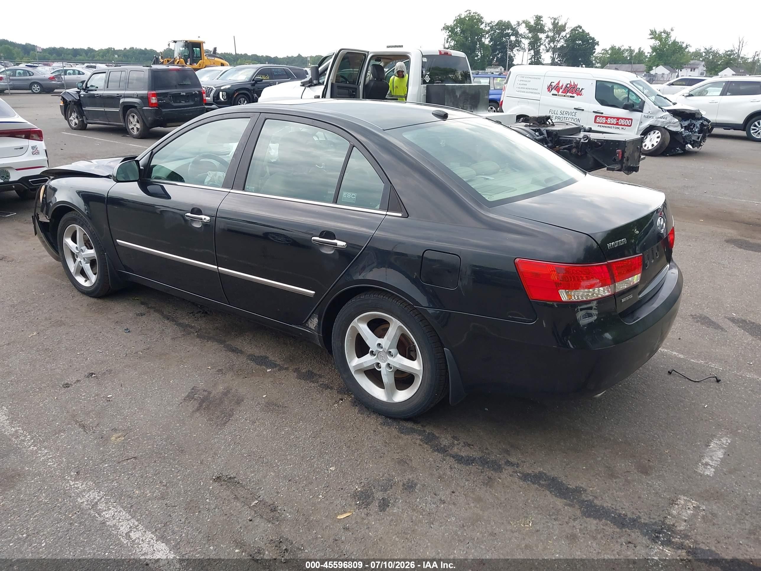 2008 Hyundai Sonata Limited V6/se V6 Black vin: 5NPEU46F38H309148