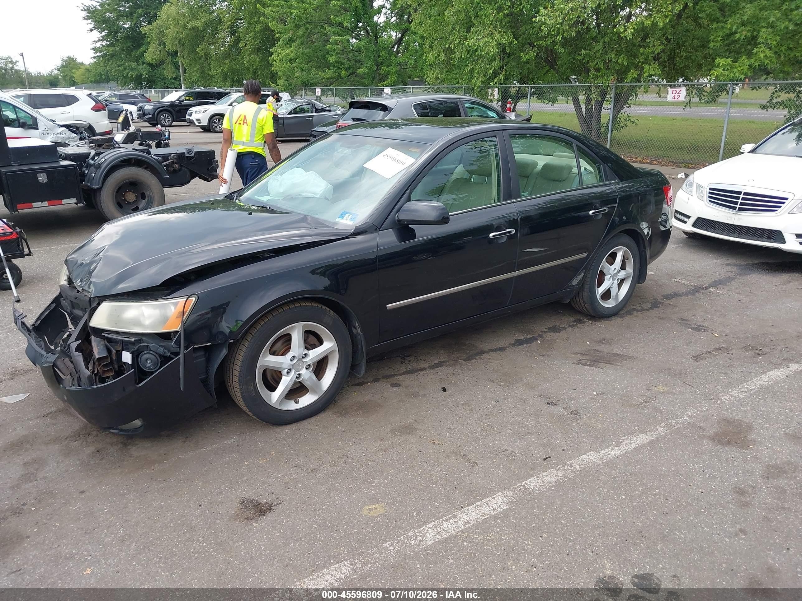 2008 Hyundai Sonata Limited V6/se V6 Black vin: 5NPEU46F38H309148