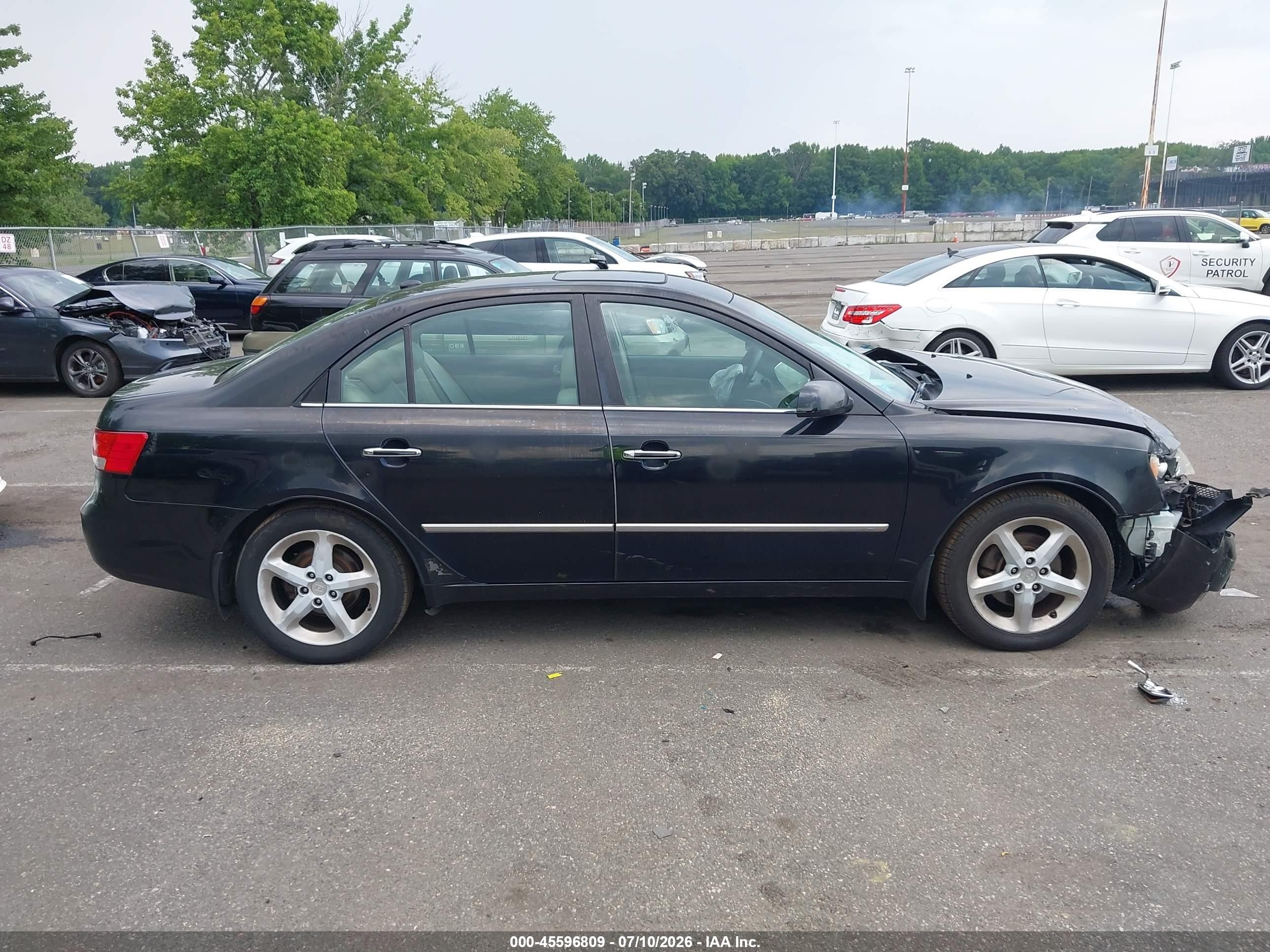 2008 Hyundai Sonata Limited V6/se V6 Black vin: 5NPEU46F38H309148
