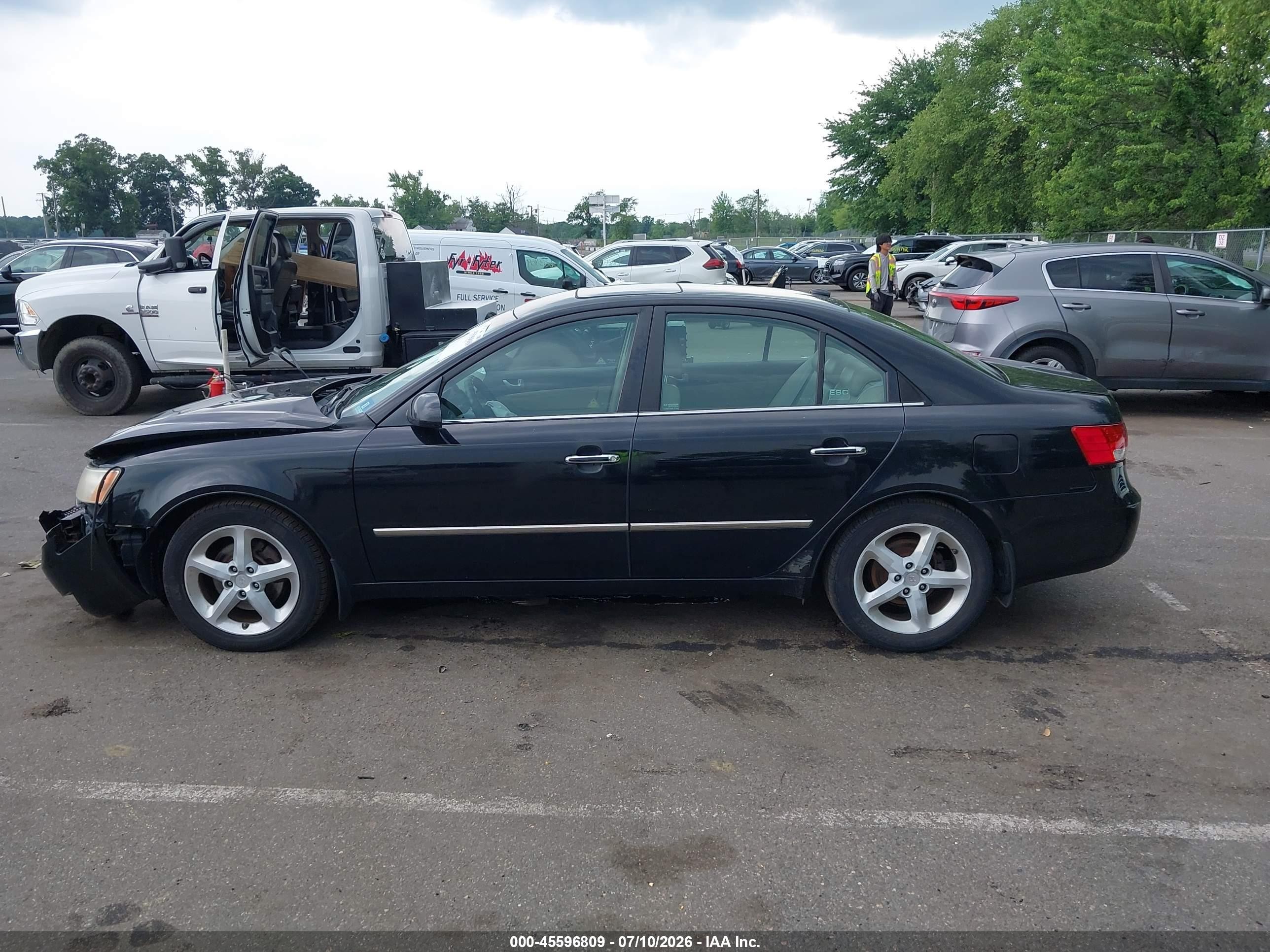 2008 Hyundai Sonata Limited V6/se V6 Black vin: 5NPEU46F38H309148