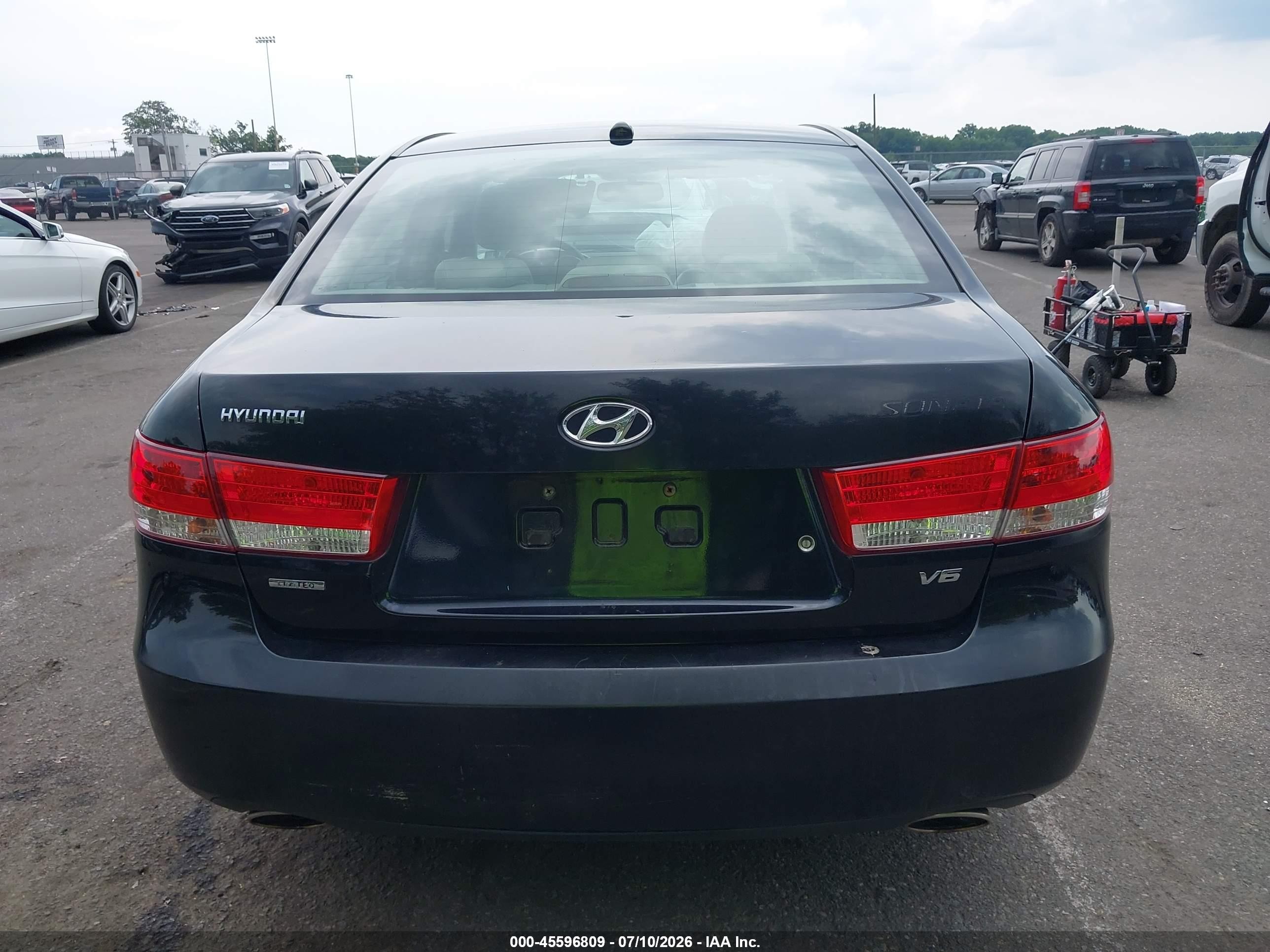 2008 Hyundai Sonata Limited V6/se V6 Black vin: 5NPEU46F38H309148