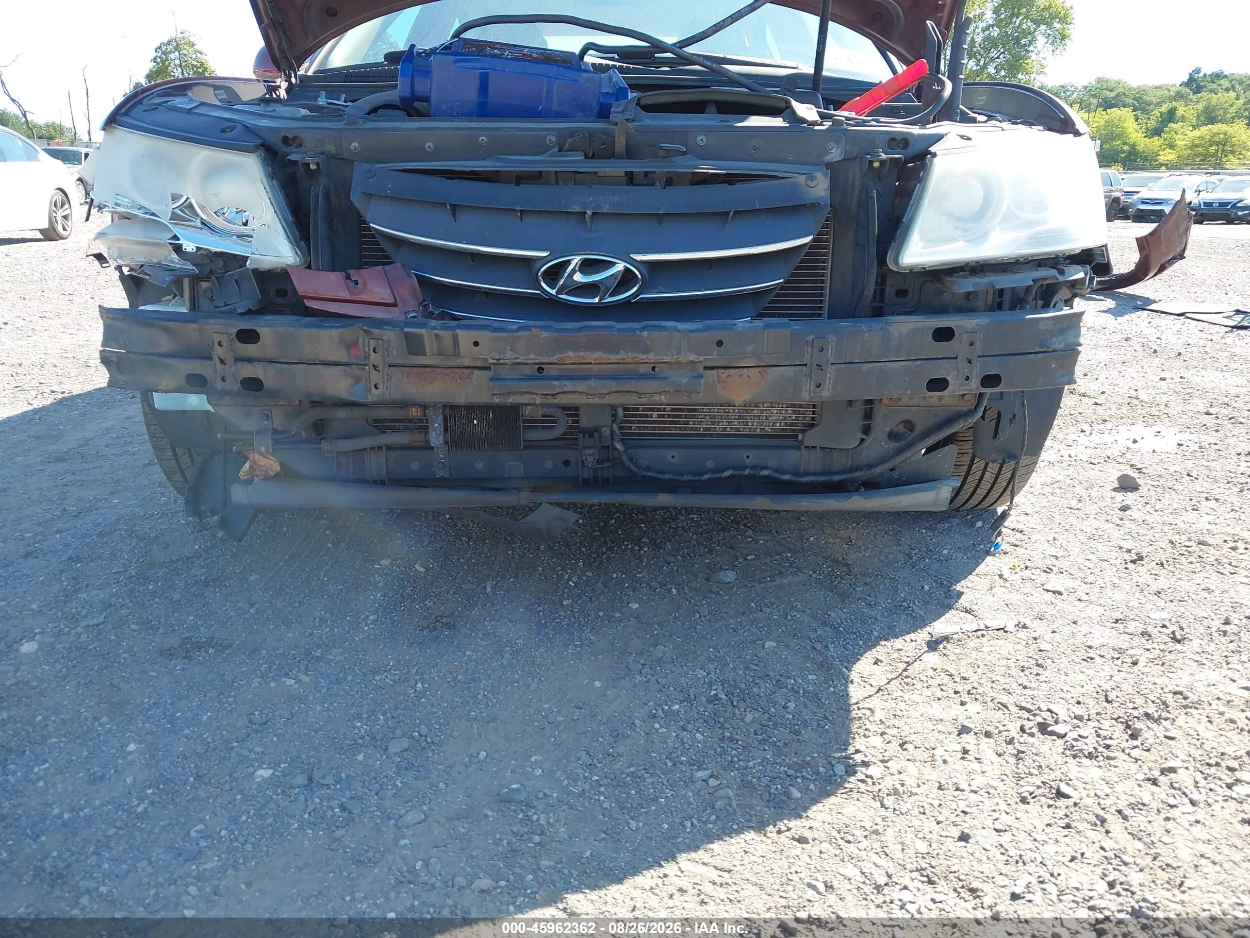 2009 Hyundai Sonata Limited V6 Темно-бордовый vin: 5NPEU46F39H412281