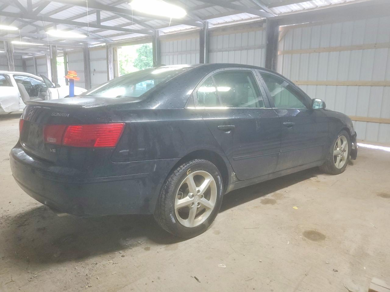2009 Hyundai Sonata Se V6 Black vin: 5NPEU46F39H529388