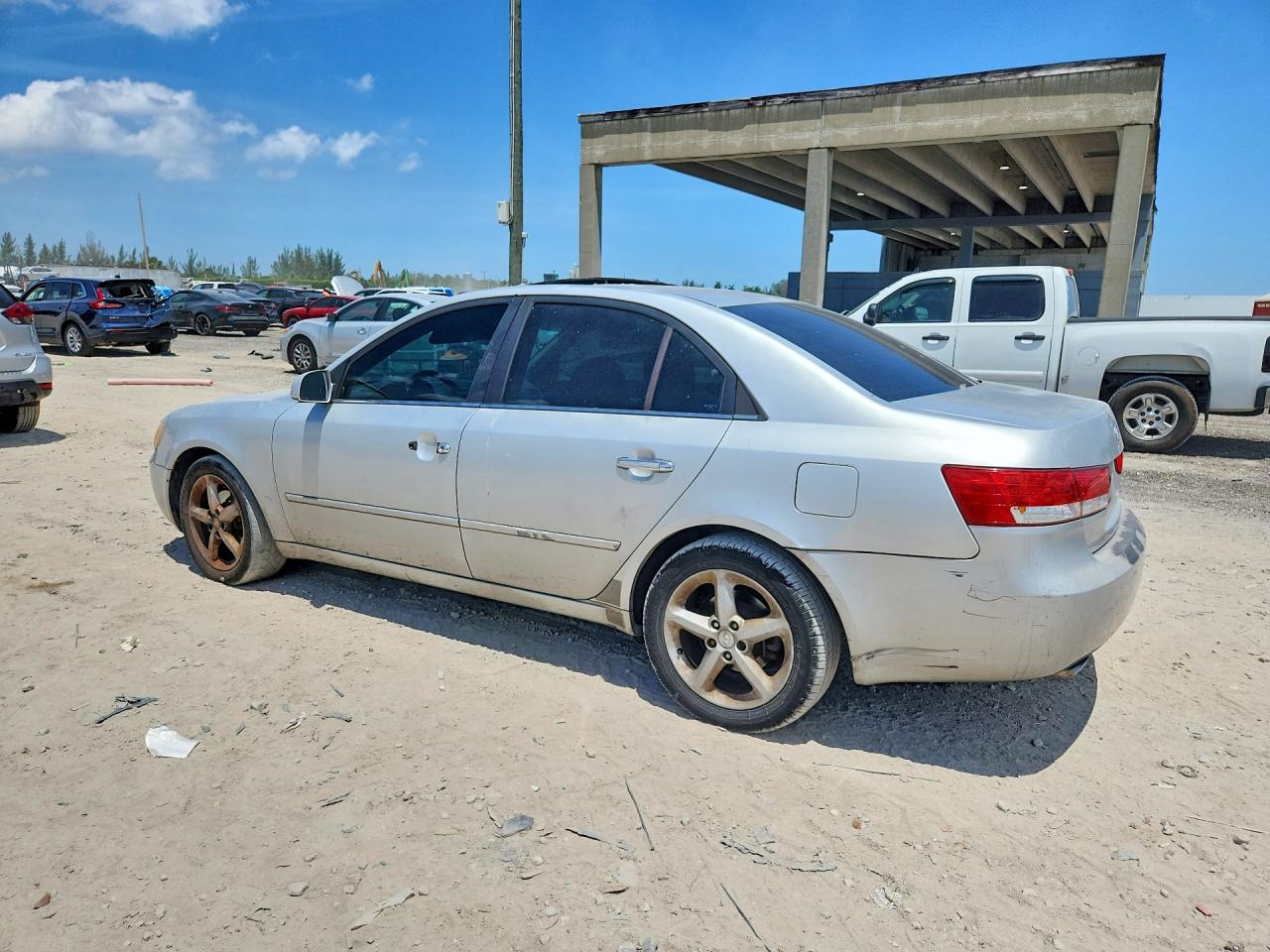 2006 Hyundai Sonata Gls V6 Silver vin: 5NPEU46F46H002391
