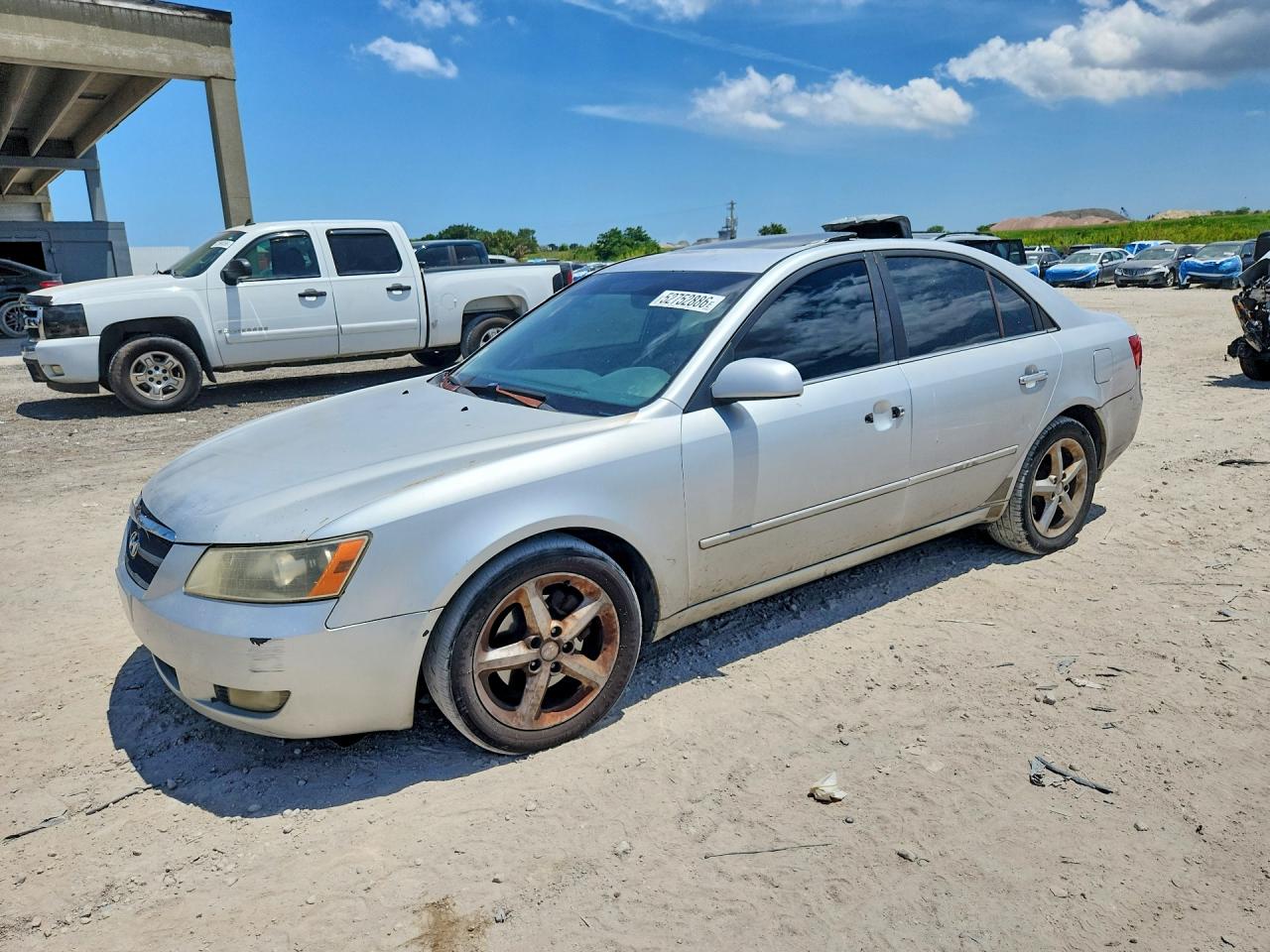 2006 Hyundai Sonata Gls V6 Silver vin: 5NPEU46F46H002391