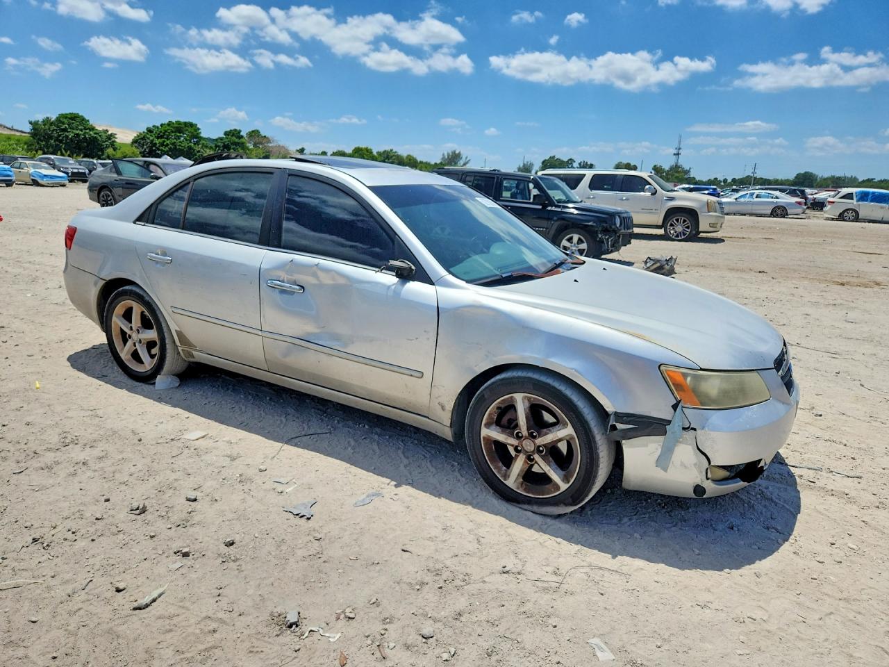 2006 Hyundai Sonata Gls V6 Silver vin: 5NPEU46F46H002391