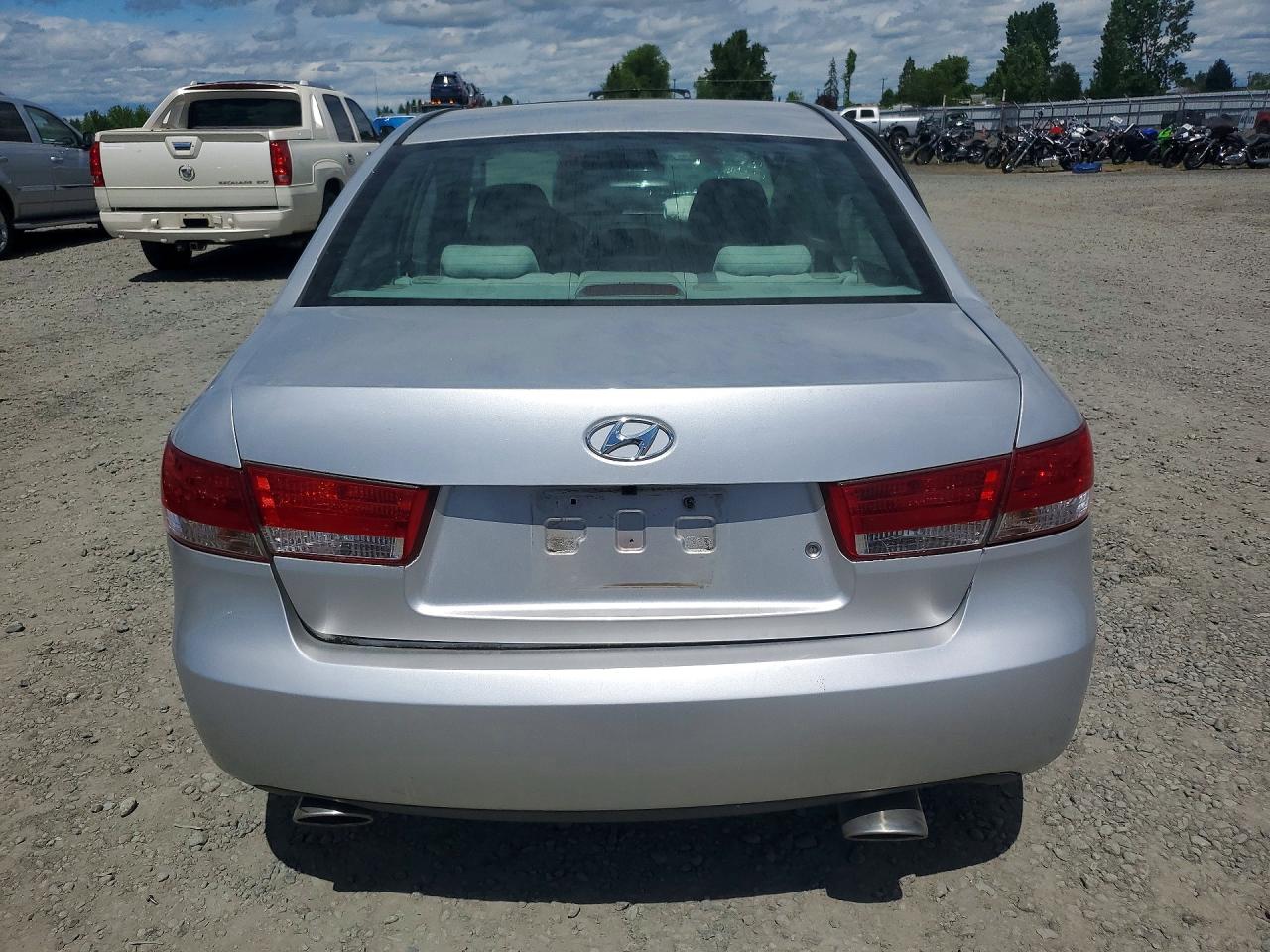 2006 Hyundai Sonata Gls V6 Silver vin: 5NPEU46F46H046441