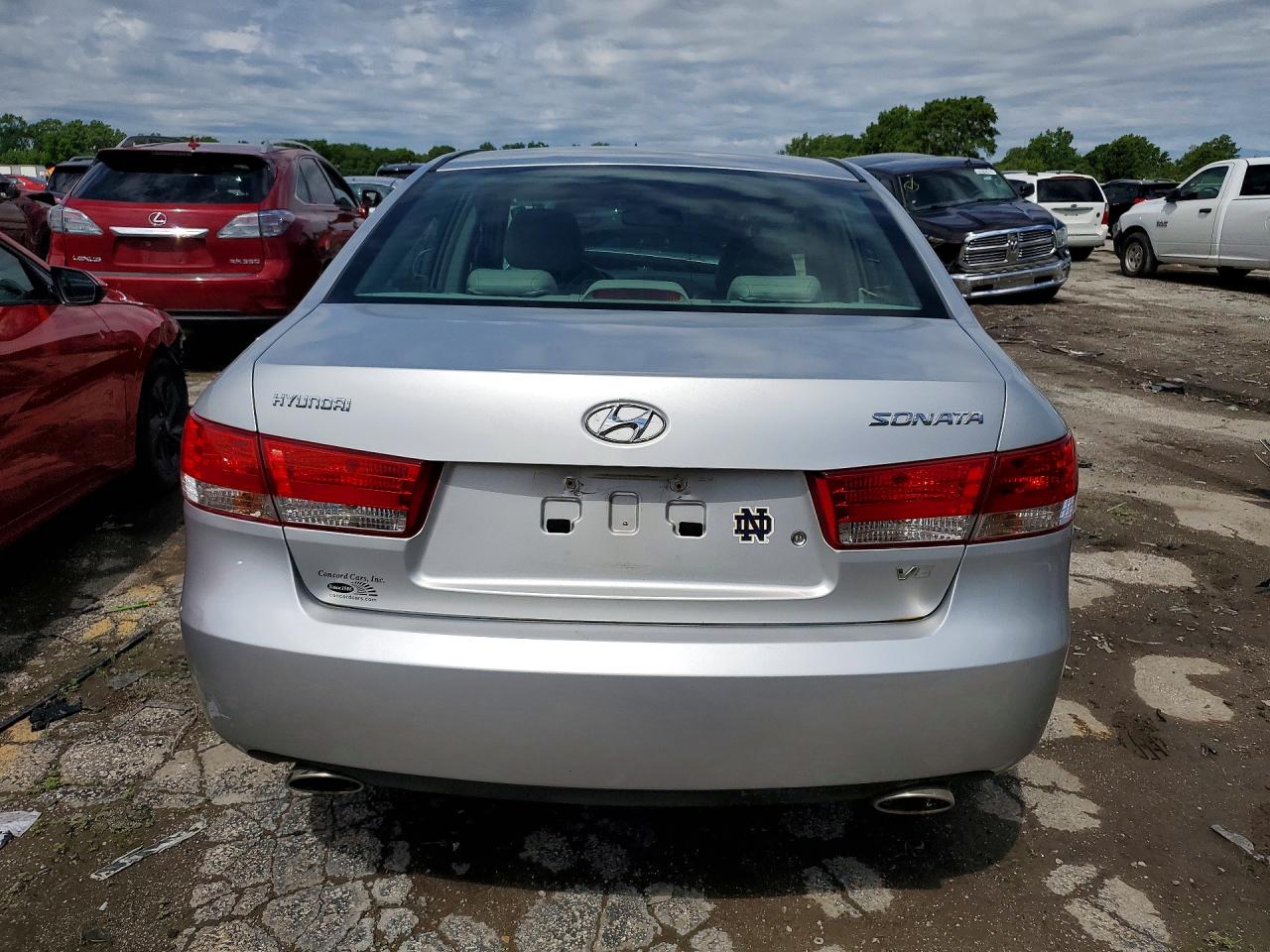 2006 Hyundai Sonata Gls V6 Silver vin: 5NPEU46F46H072375
