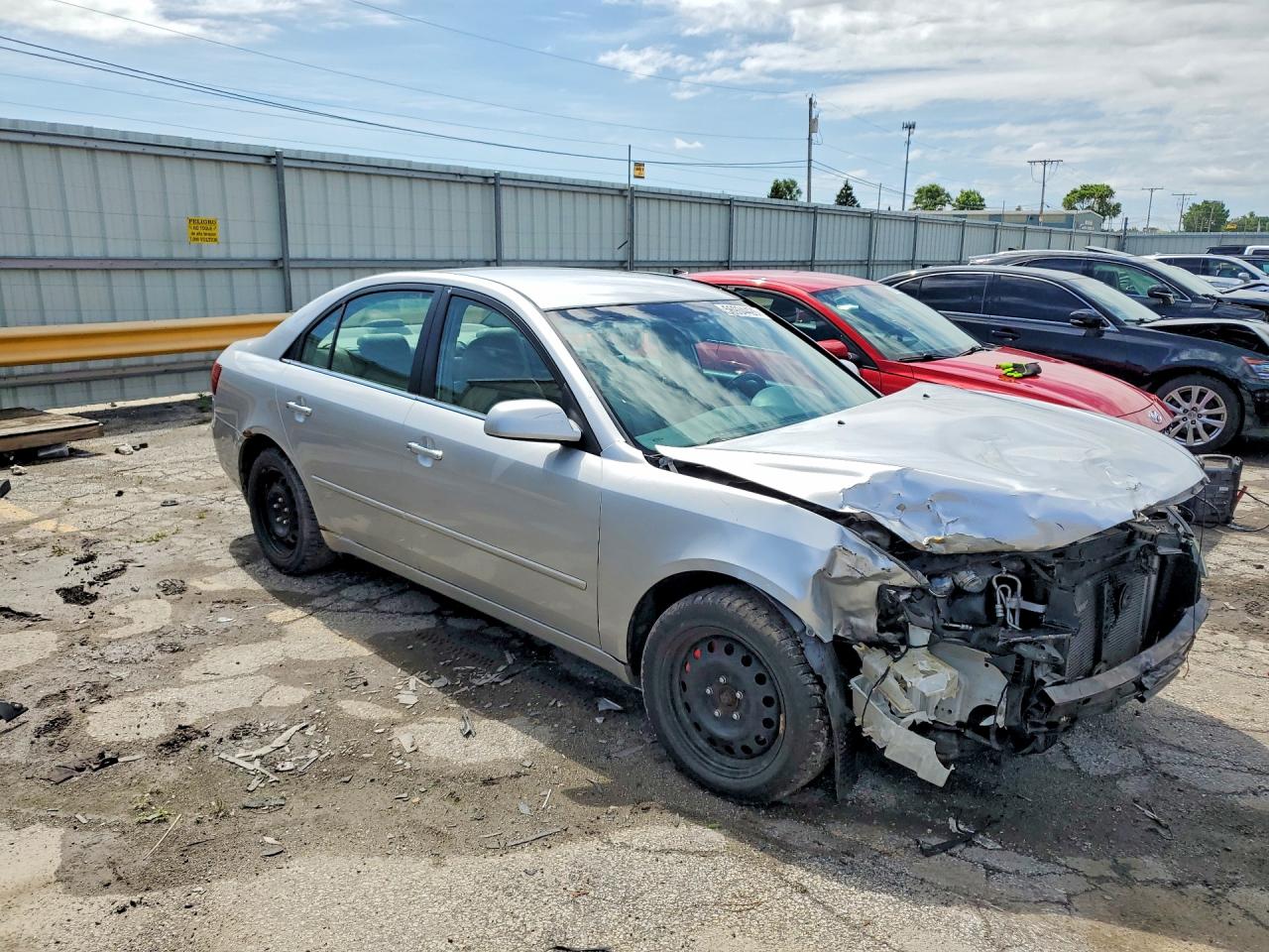 2006 Hyundai Sonata Gls V6 Silver vin: 5NPEU46F46H072375