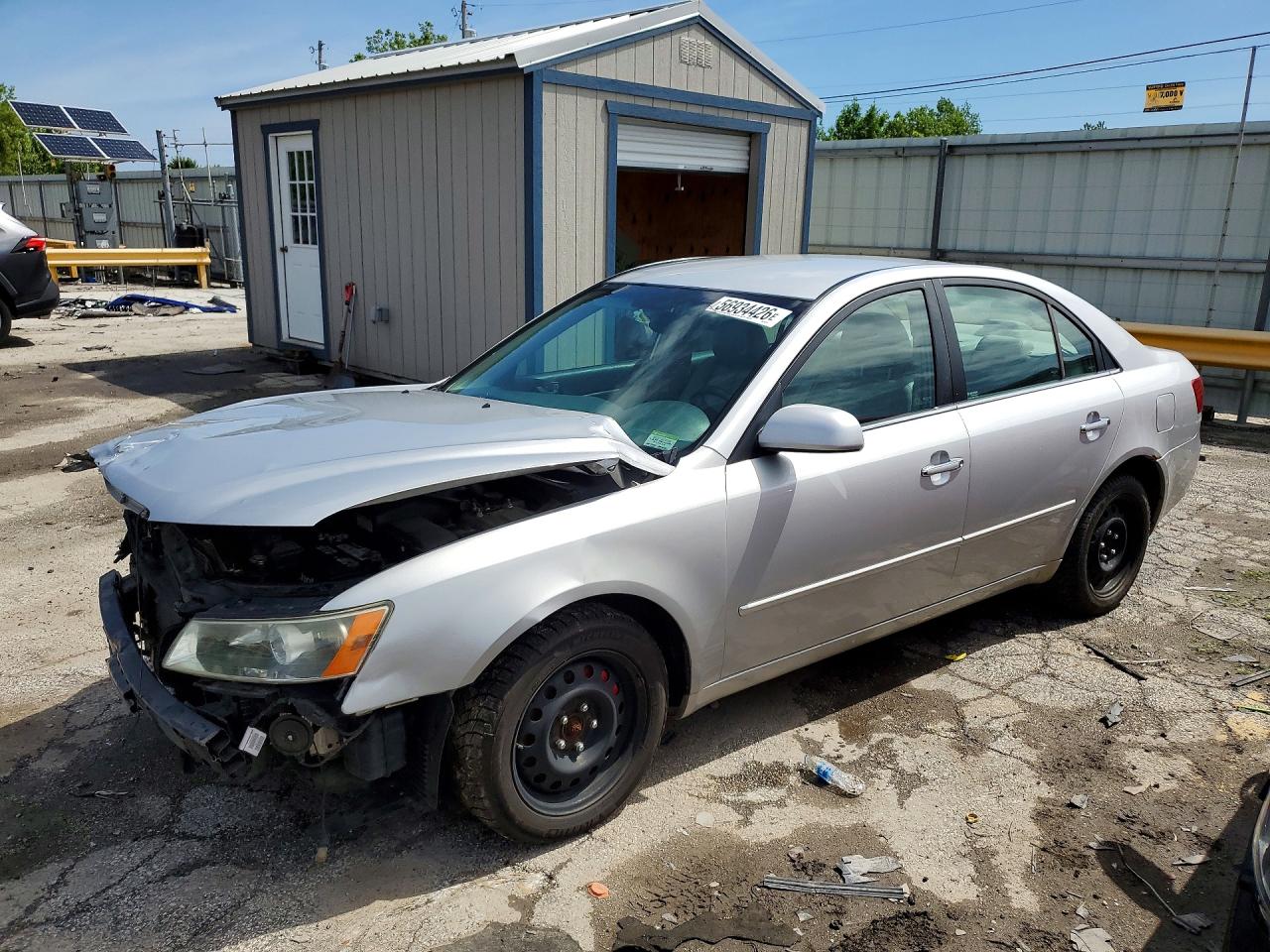 2006 Hyundai Sonata Gls V6 Silver vin: 5NPEU46F46H072375