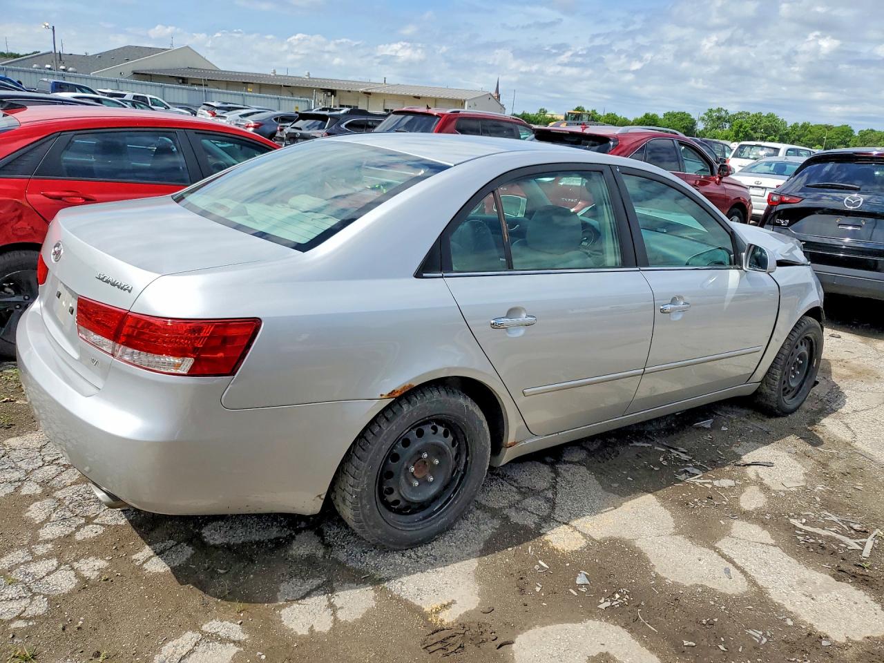 2006 Hyundai Sonata Gls V6 Silver vin: 5NPEU46F46H072375