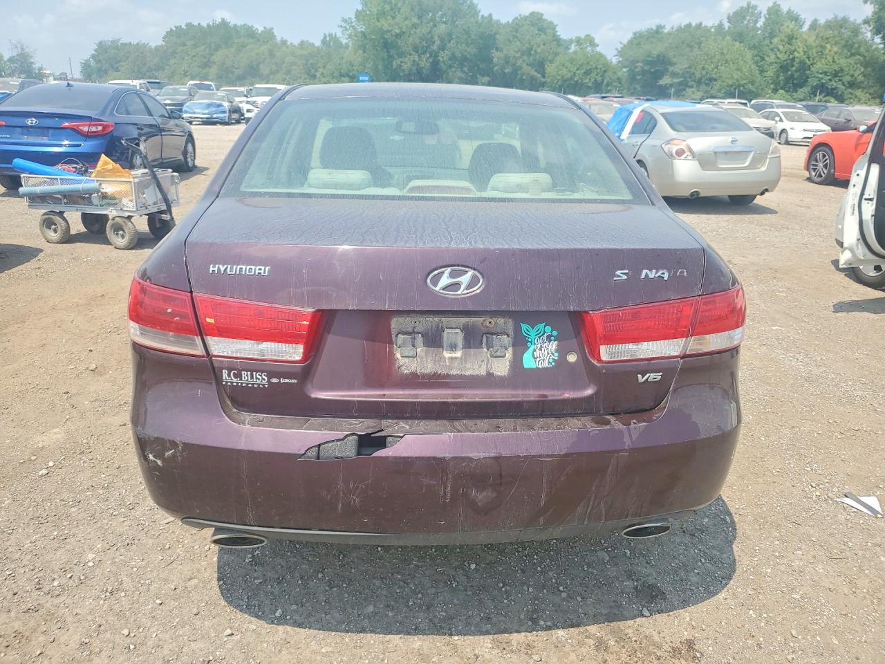 2006 Hyundai Sonata Gls V6 Purple vin: 5NPEU46F46H106511