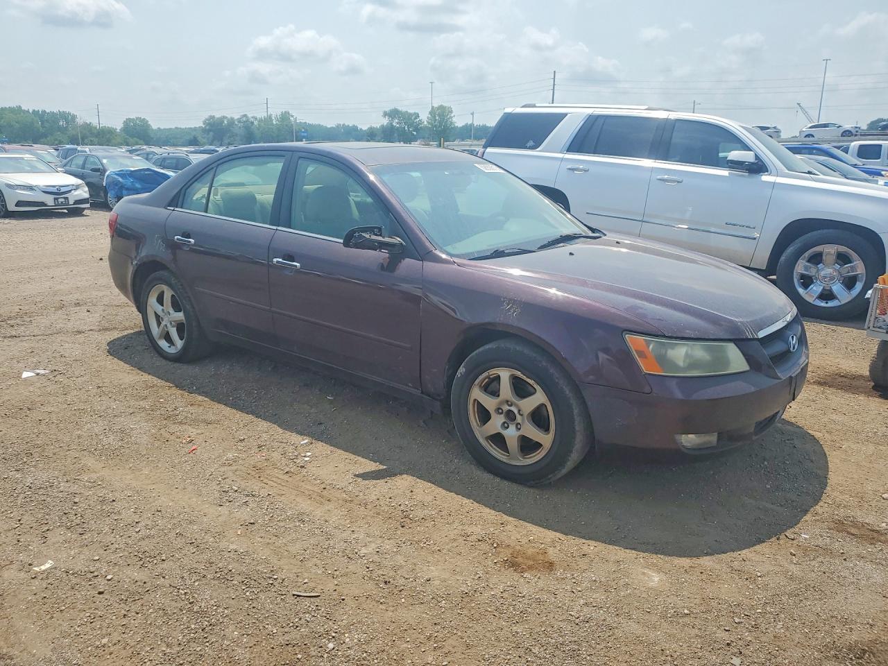 2006 Hyundai Sonata Gls V6 Purple vin: 5NPEU46F46H106511