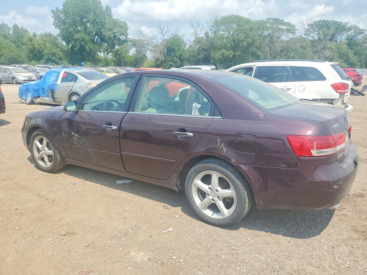 2006 Hyundai Sonata Gls V6 Purple vin: 5NPEU46F46H106511