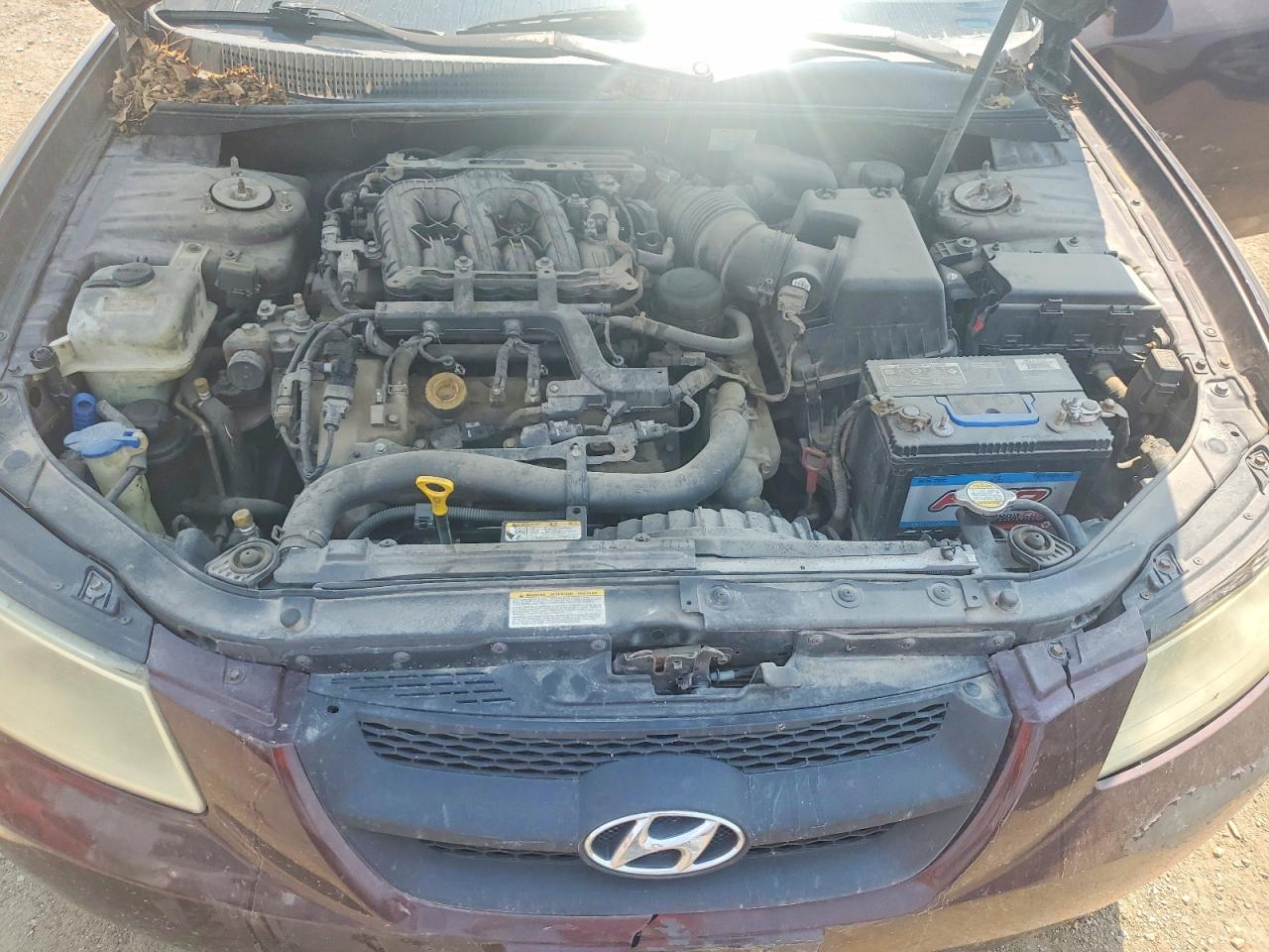 2006 Hyundai Sonata Gls V6 Purple vin: 5NPEU46F46H106511