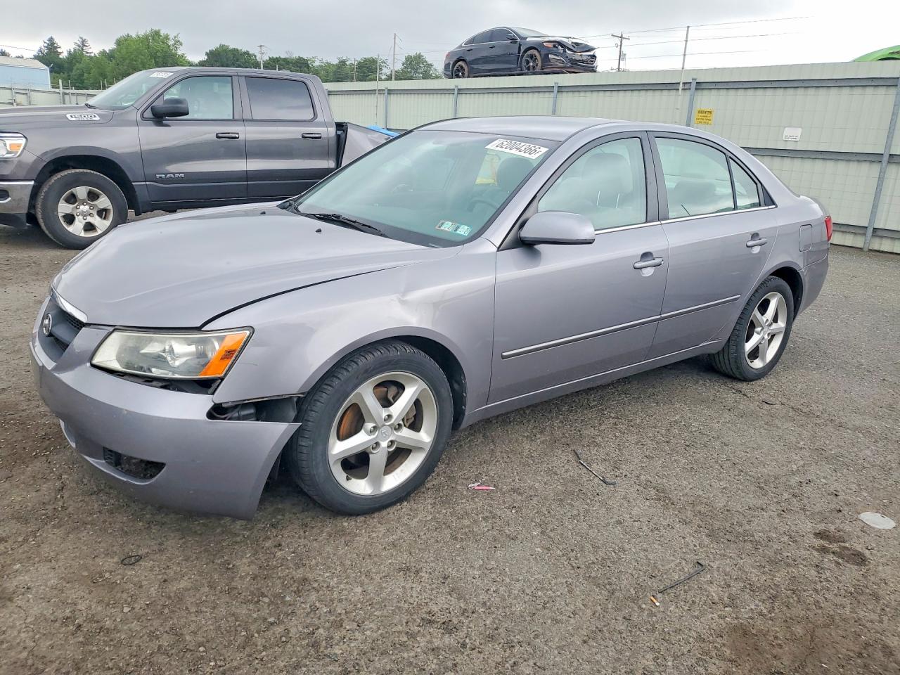 2007 Hyundai Sonata Se Gray vin: 5NPEU46F47H157864