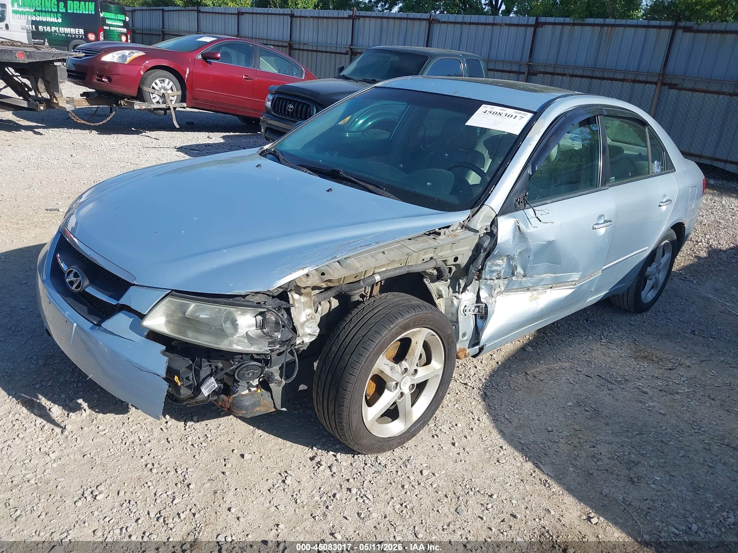 2007 Hyundai Sonata Limited/se V6 Blue vin: 5NPEU46F47H158190
