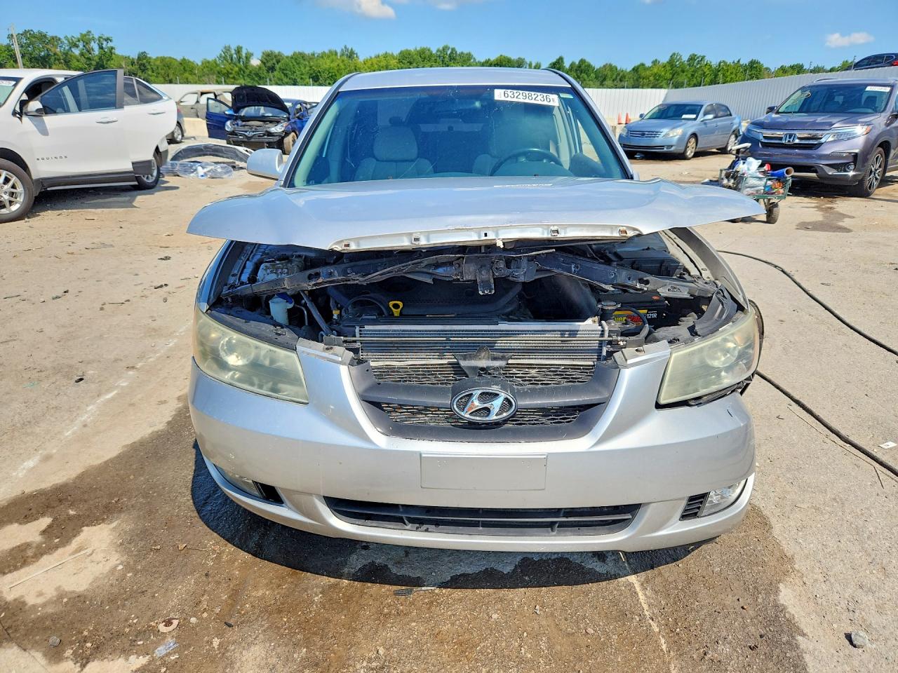 2007 Hyundai Sonata Se Silver vin: 5NPEU46F47H183008
