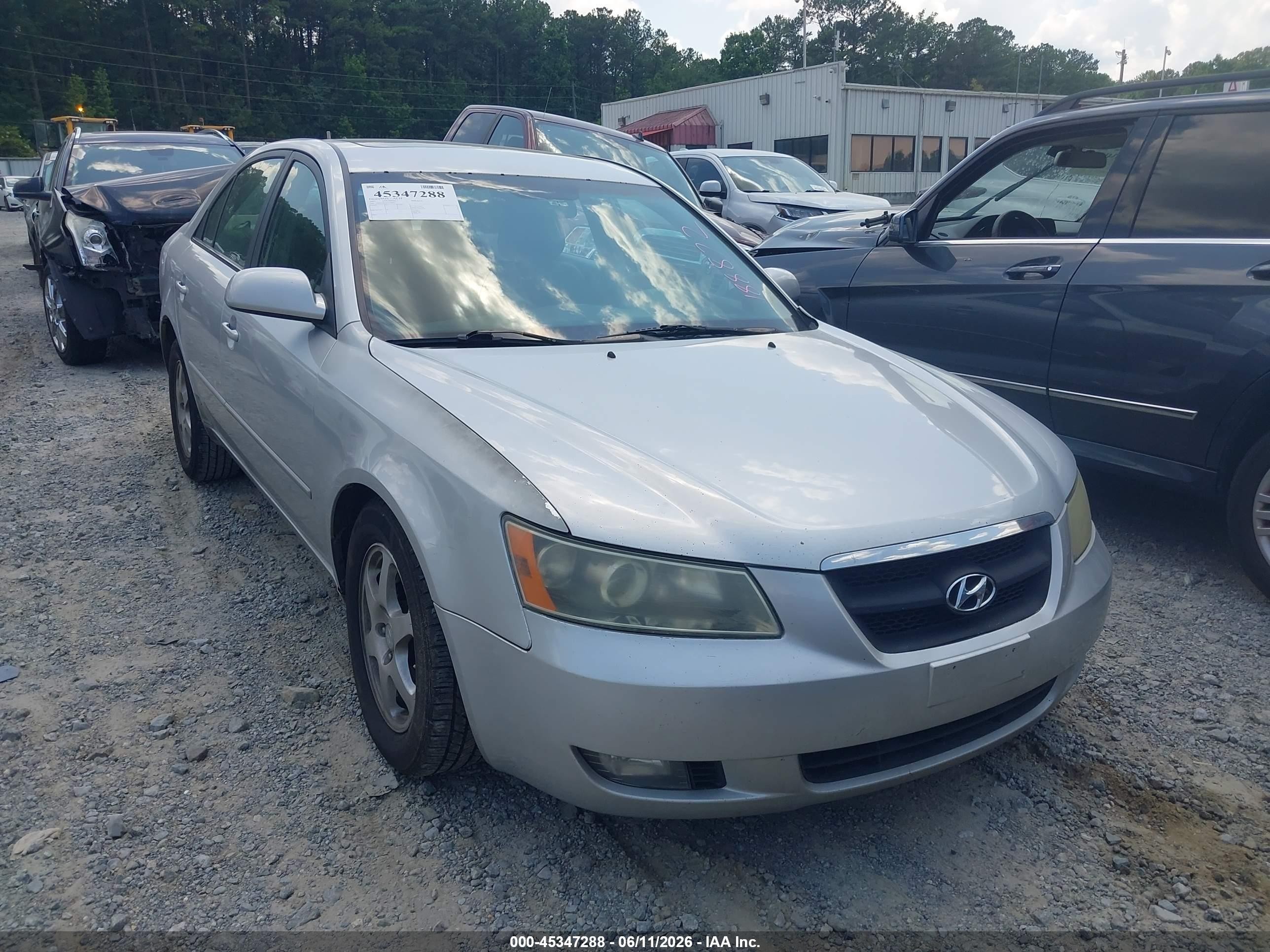 2007 Hyundai Sonata Limited/limited W/xm/se/se W/xm Серебряный vin: 5NPEU46F47H188872