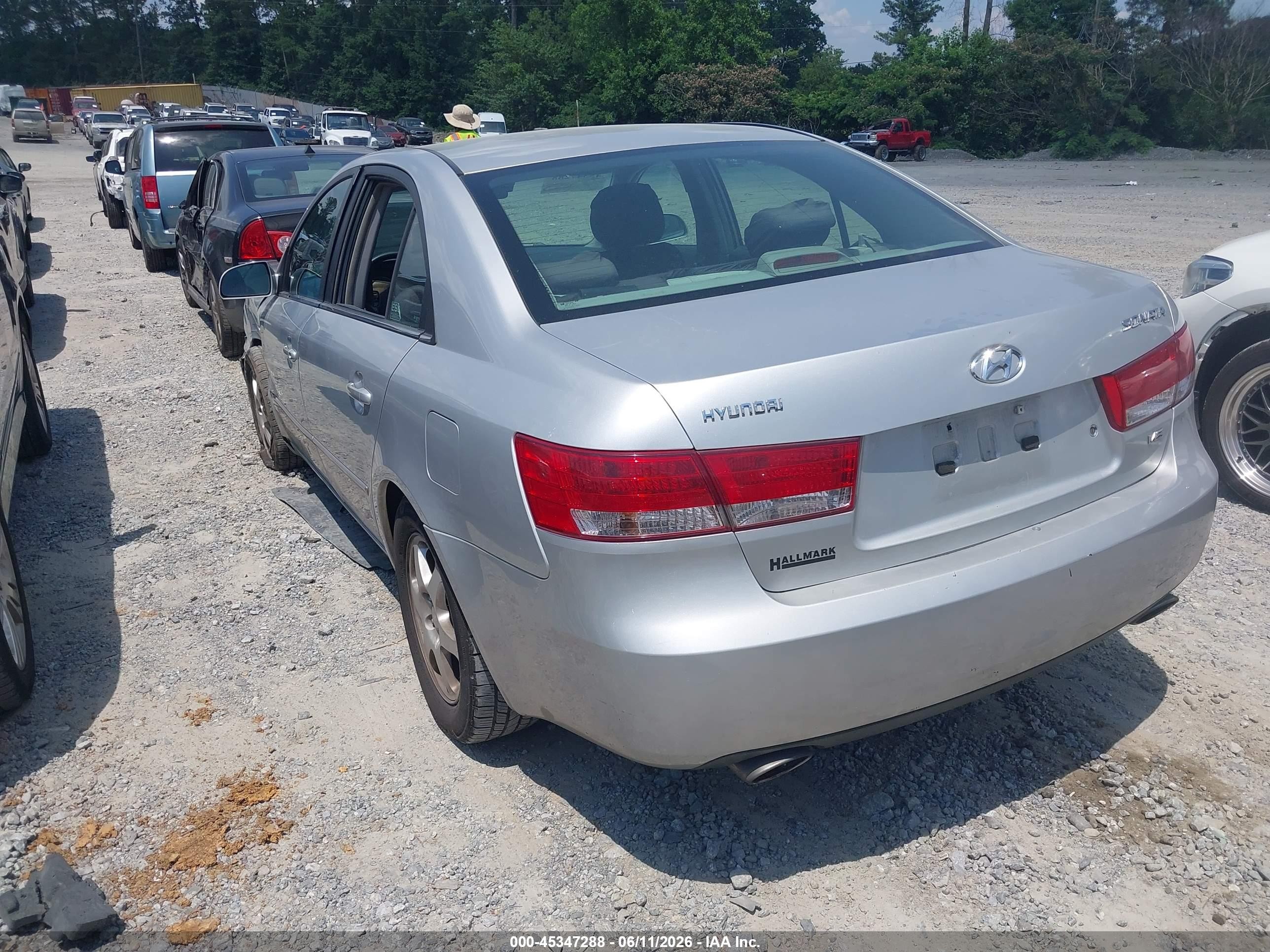 2007 Hyundai Sonata Limited/limited W/xm/se/se W/xm Серебряный vin: 5NPEU46F47H188872