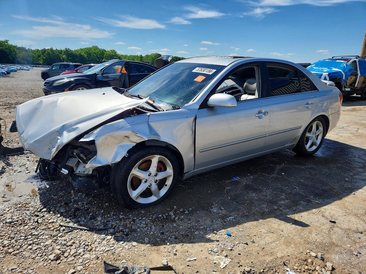 2007 Hyundai Sonata Se Silver vin: 5NPEU46F47H192114