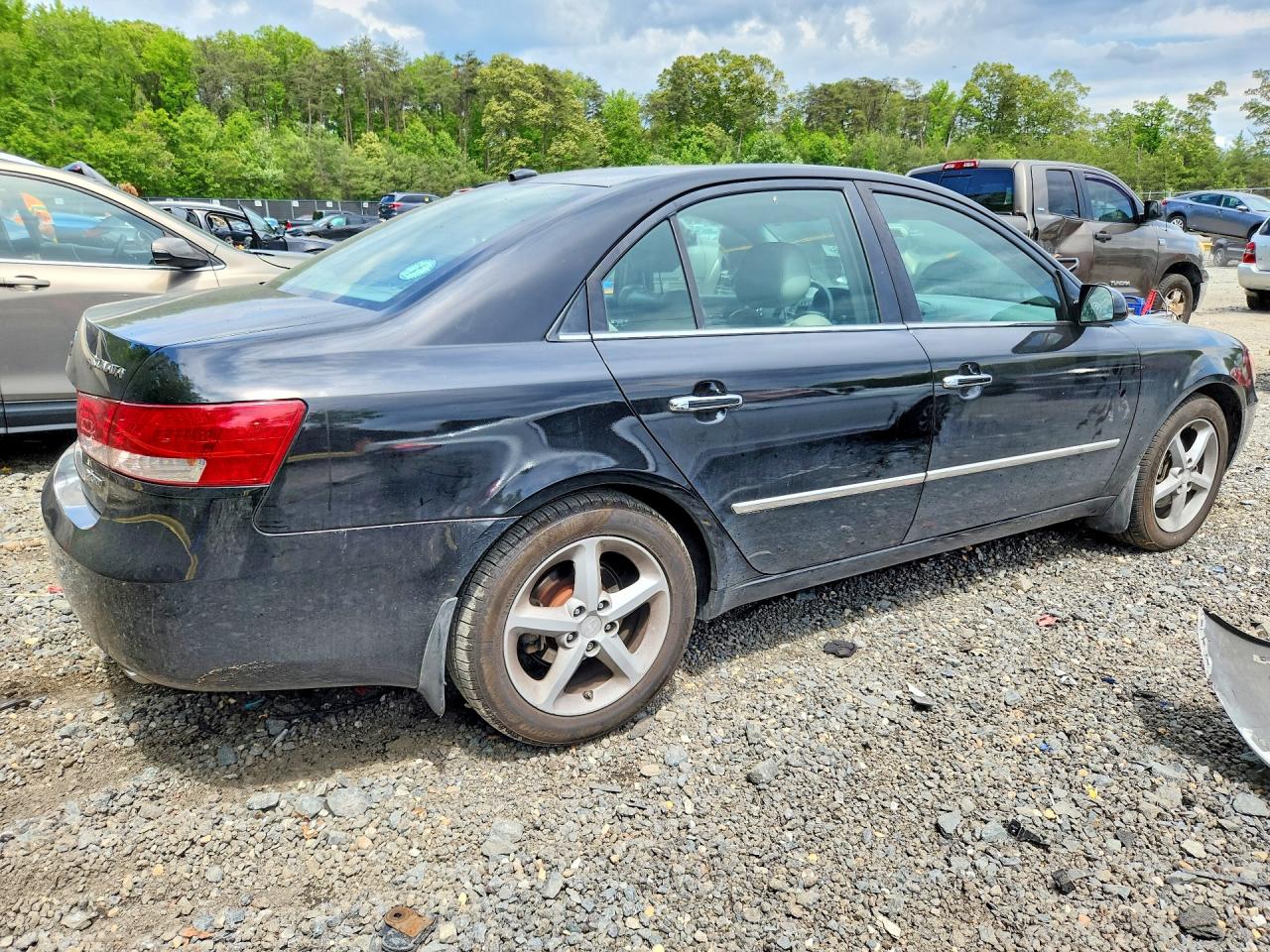 2008 Hyundai Sonata Se V6 Черный vin: 5NPEU46F48H353191