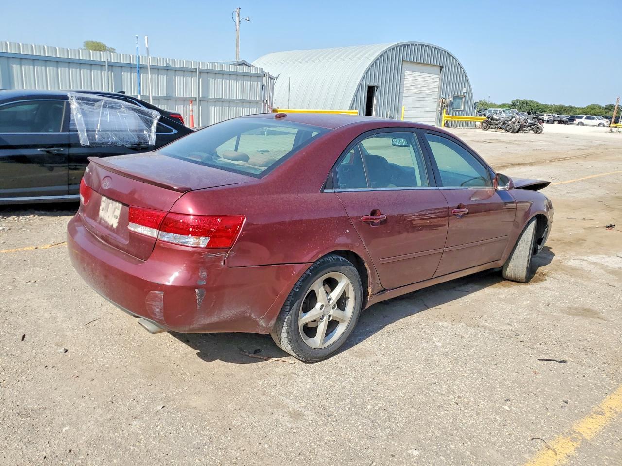 2008 Hyundai Sonata Se V6 Бордовый vin: 5NPEU46F48H379340