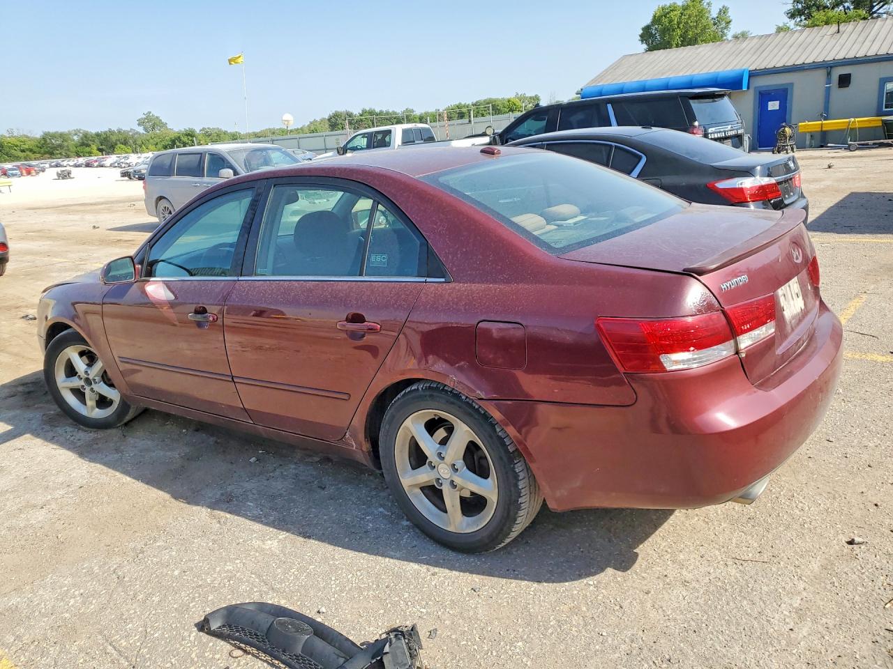 2008 Hyundai Sonata Se V6 Бордовый vin: 5NPEU46F48H379340