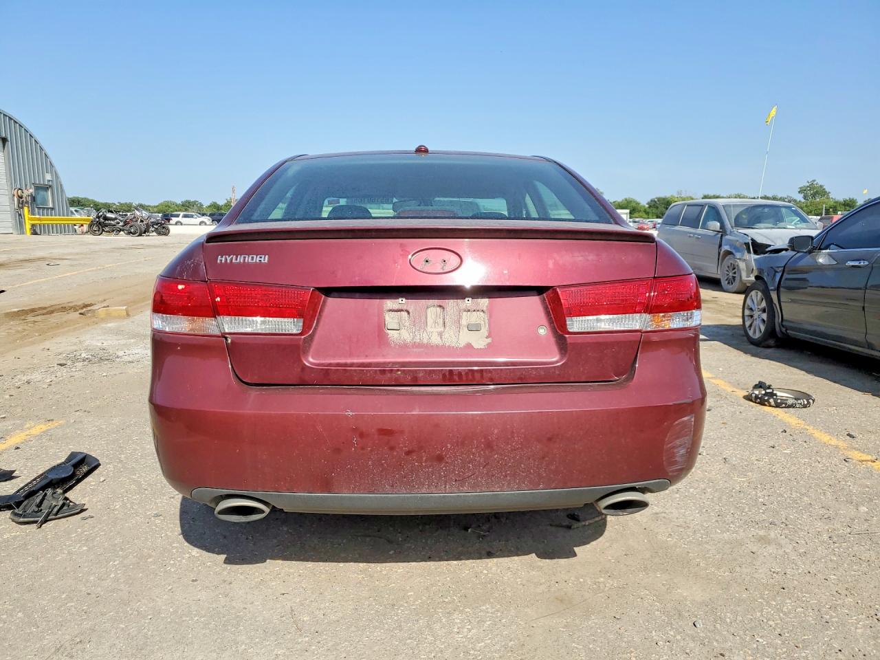 2008 Hyundai Sonata Se V6 Бордовый vin: 5NPEU46F48H379340