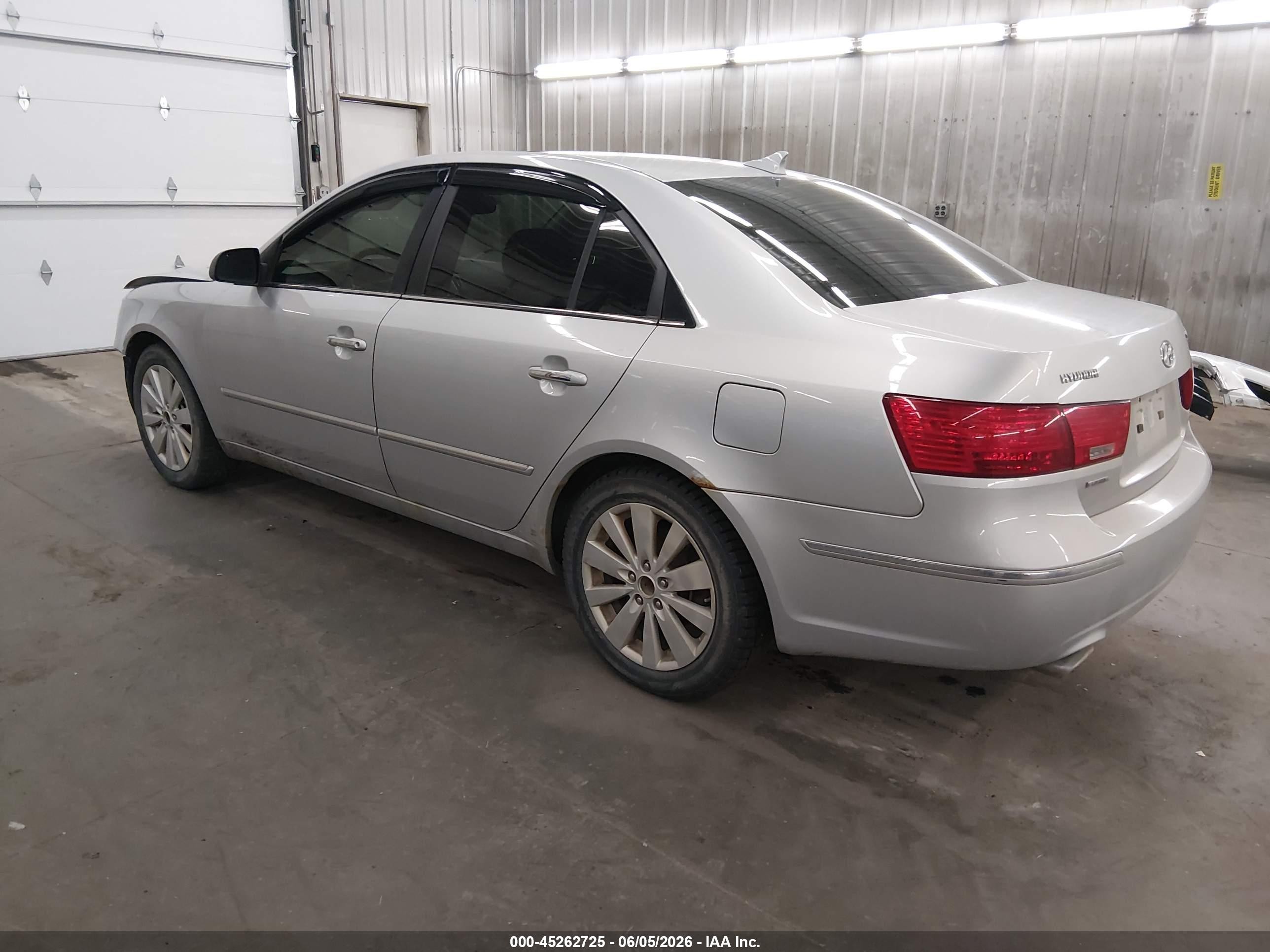 2009 Hyundai Sonata Limited V6 Silver vin: 5NPEU46F49H407753