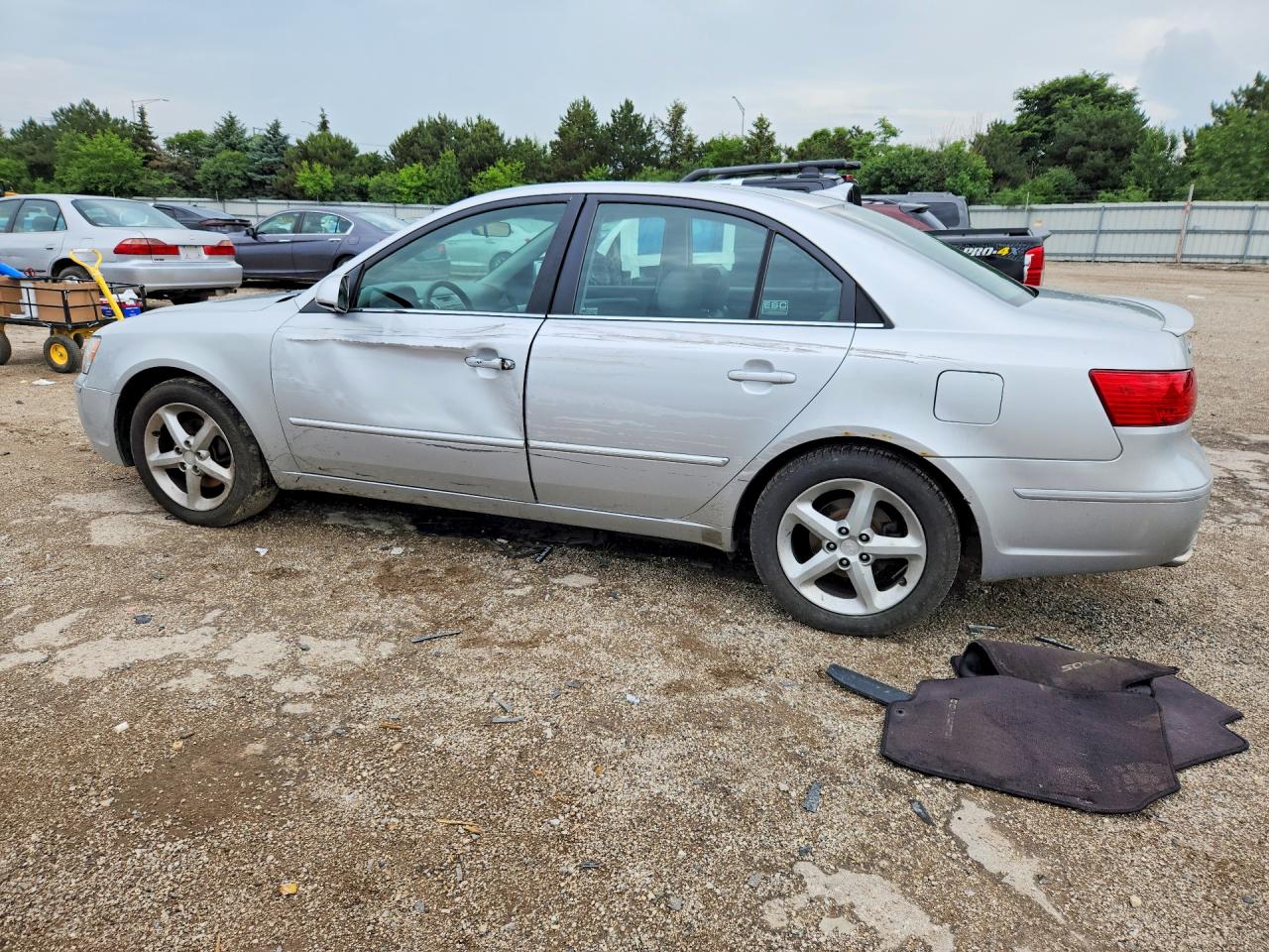 2009 Hyundai Sonata Se V6 Silver vin: 5NPEU46F49H433138