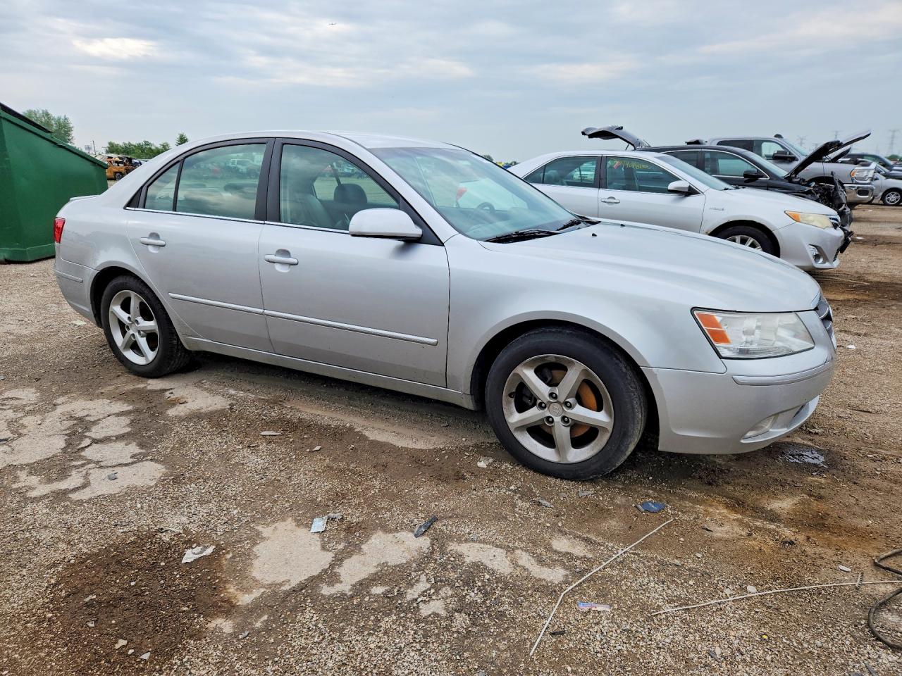 2009 Hyundai Sonata Se V6 Silver vin: 5NPEU46F49H433138