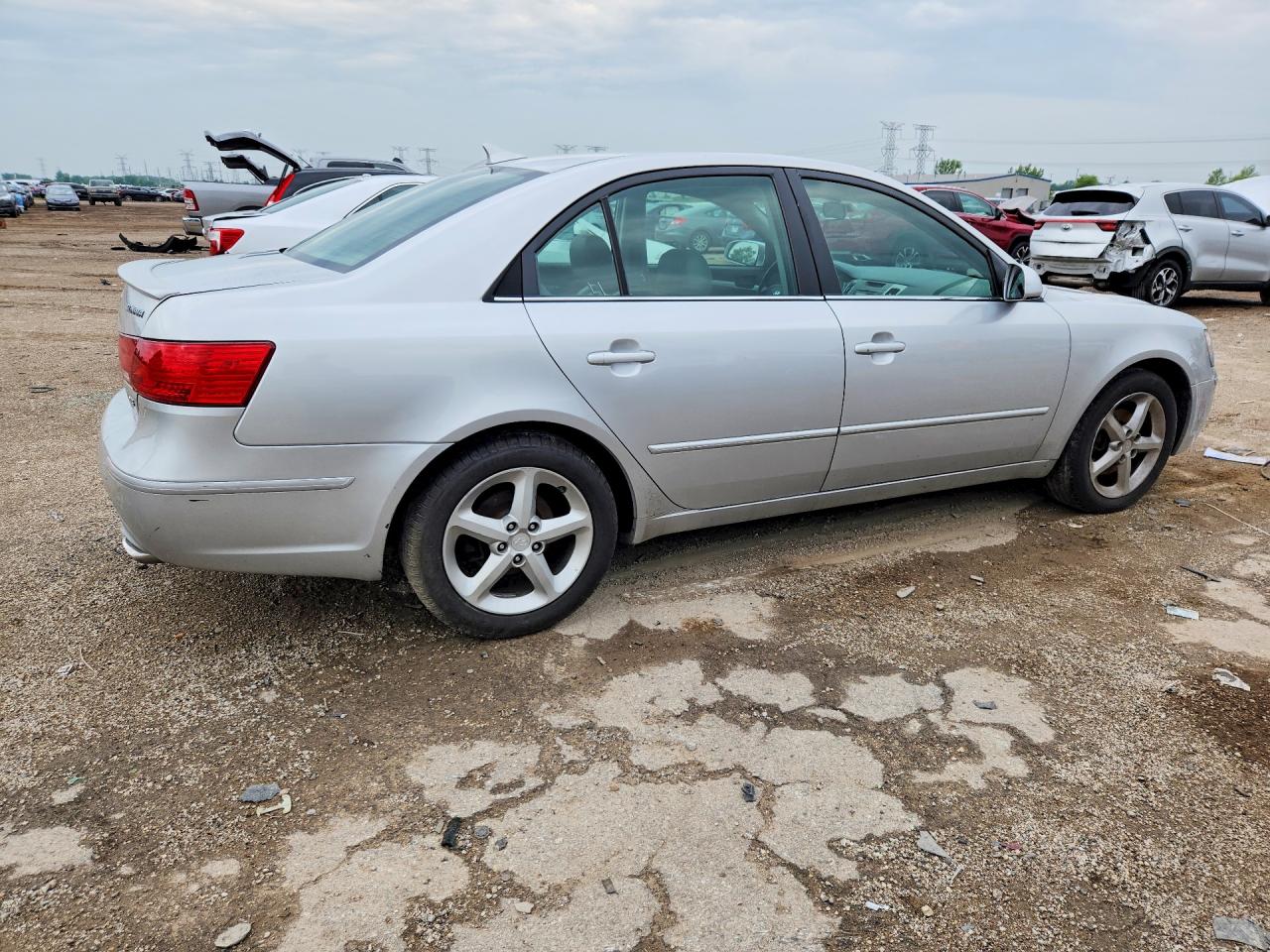 2009 Hyundai Sonata Se V6 Silver vin: 5NPEU46F49H433138