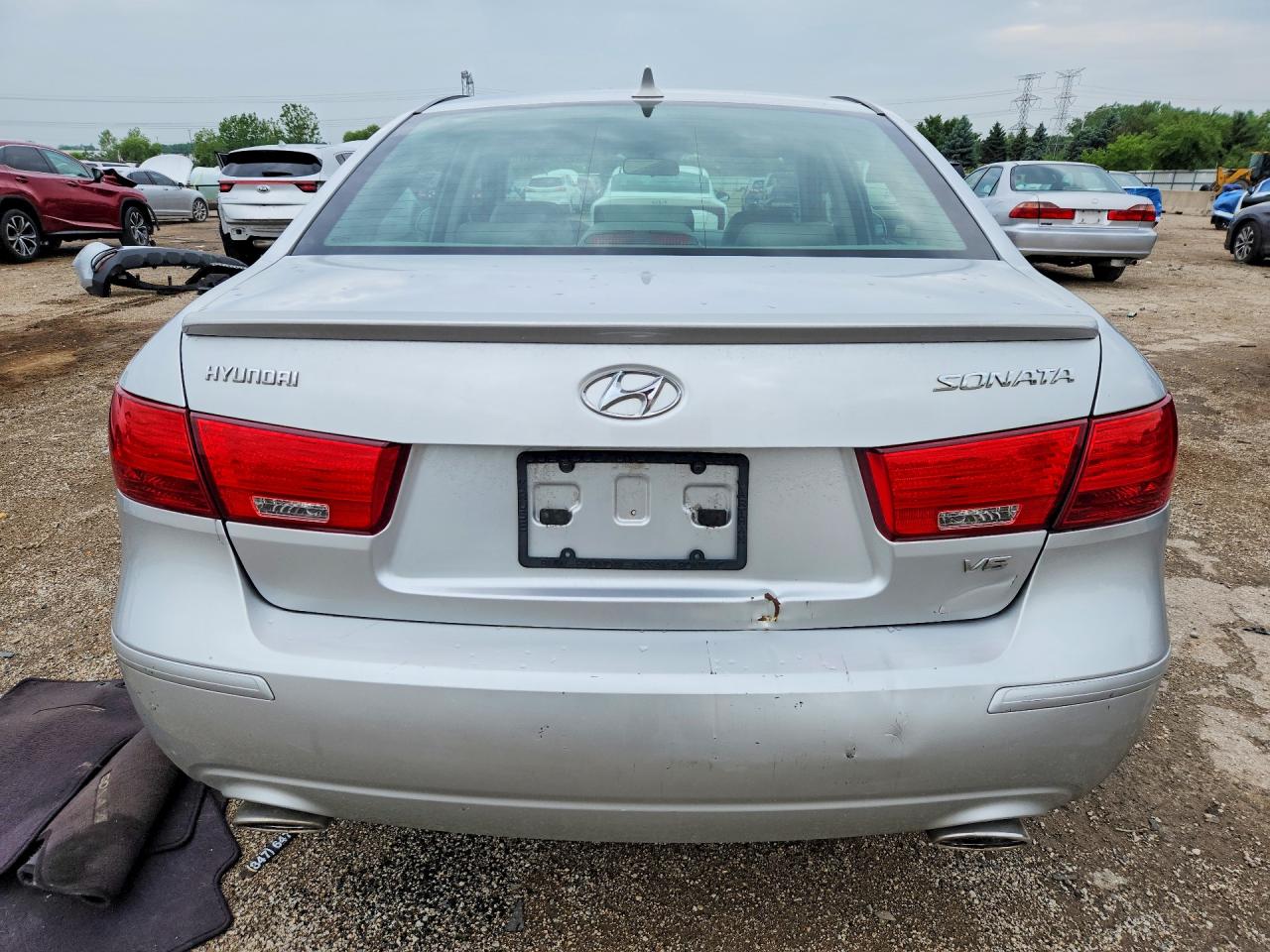 2009 Hyundai Sonata Se V6 Silver vin: 5NPEU46F49H433138