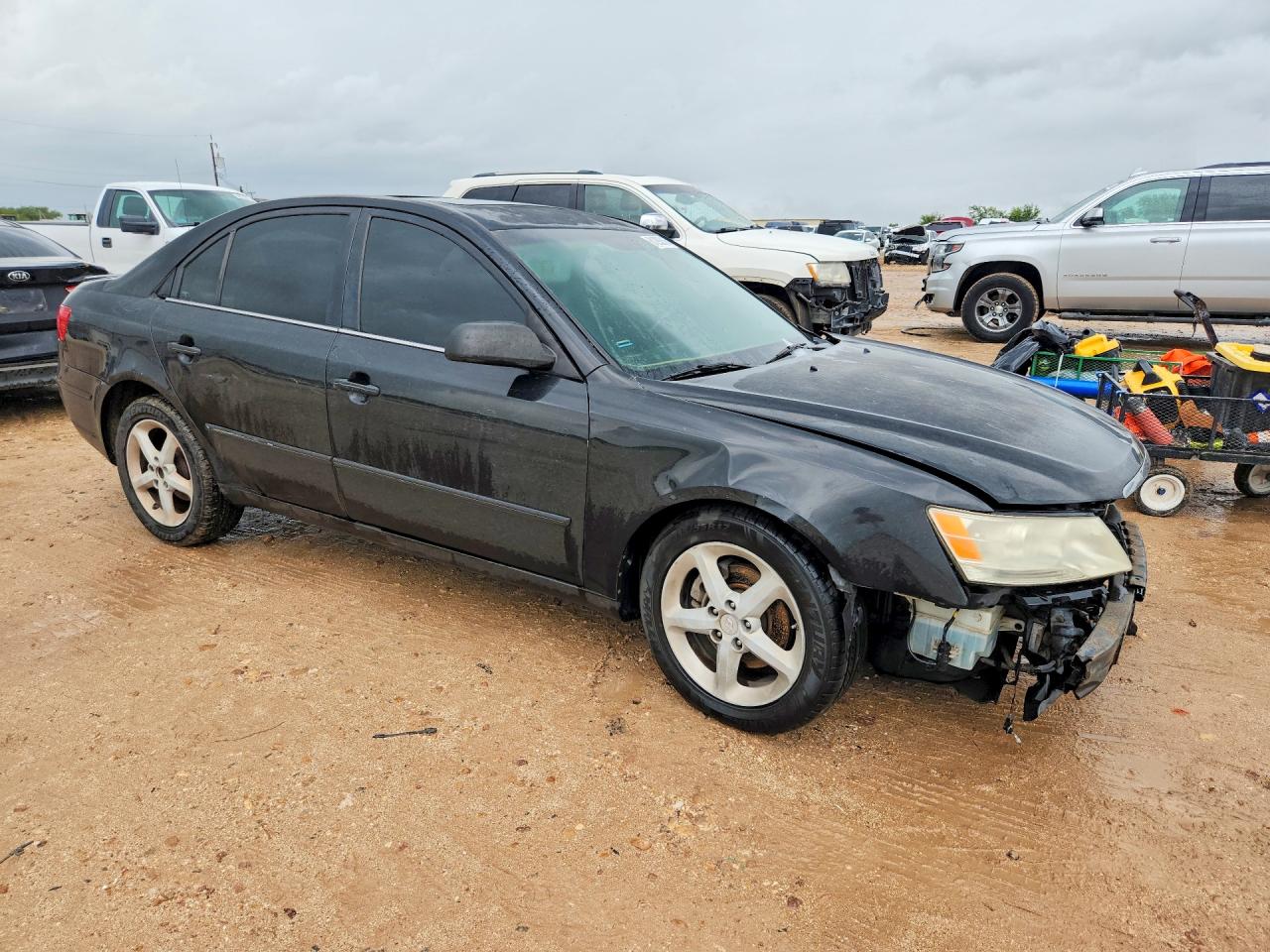 2009 Hyundai Sonata Se V6 Black vin: 5NPEU46F49H466897