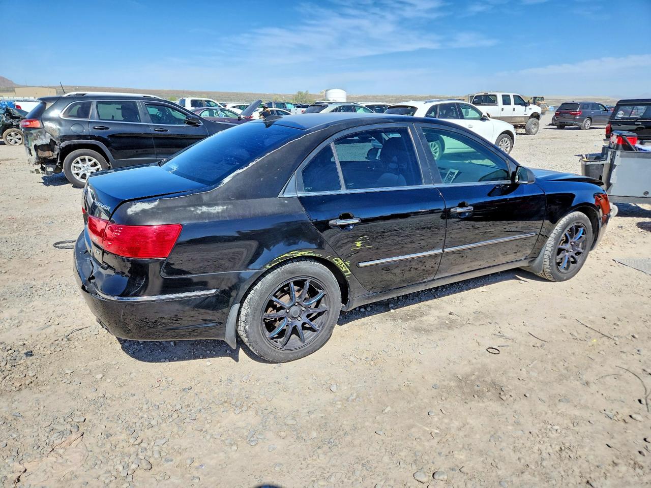 2009 Hyundai Sonata Limited V6 Black vin: 5NPEU46F49H501390