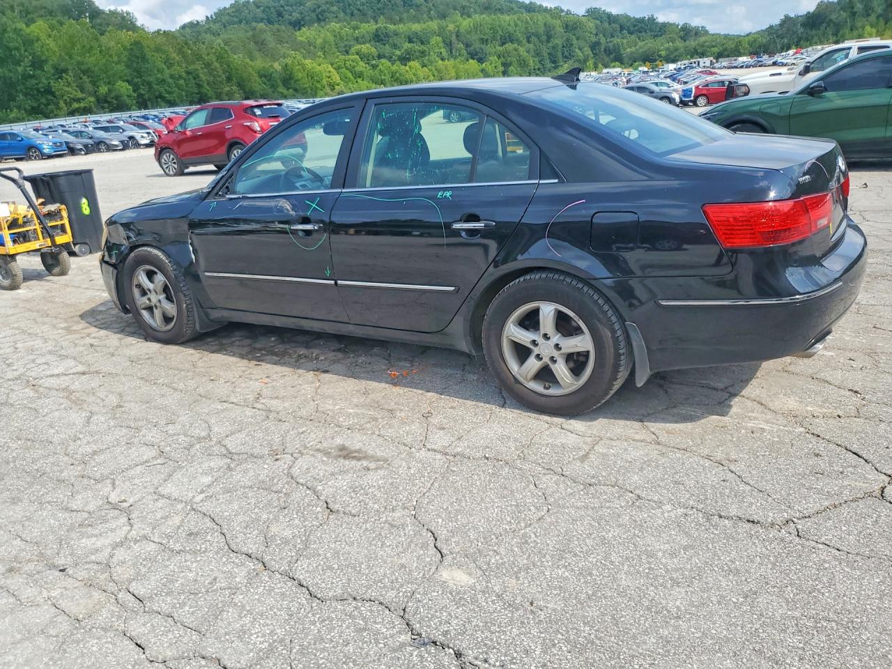 2009 Hyundai Sonata Limited V6 Black vin: 5NPEU46F49H574887