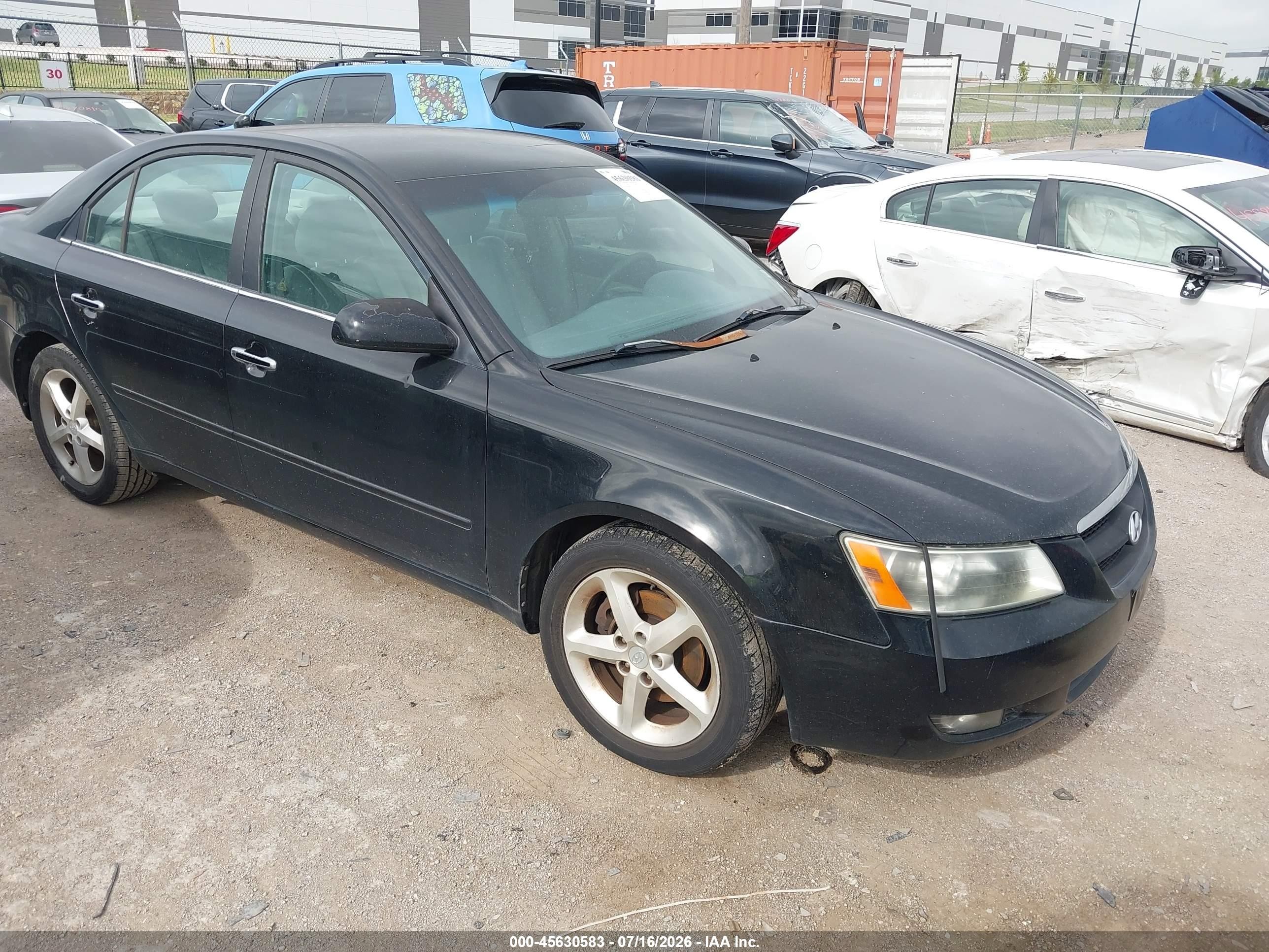 2006 Hyundai Sonata Gls V6/lx V6 Black vin: 5NPEU46F56H008720