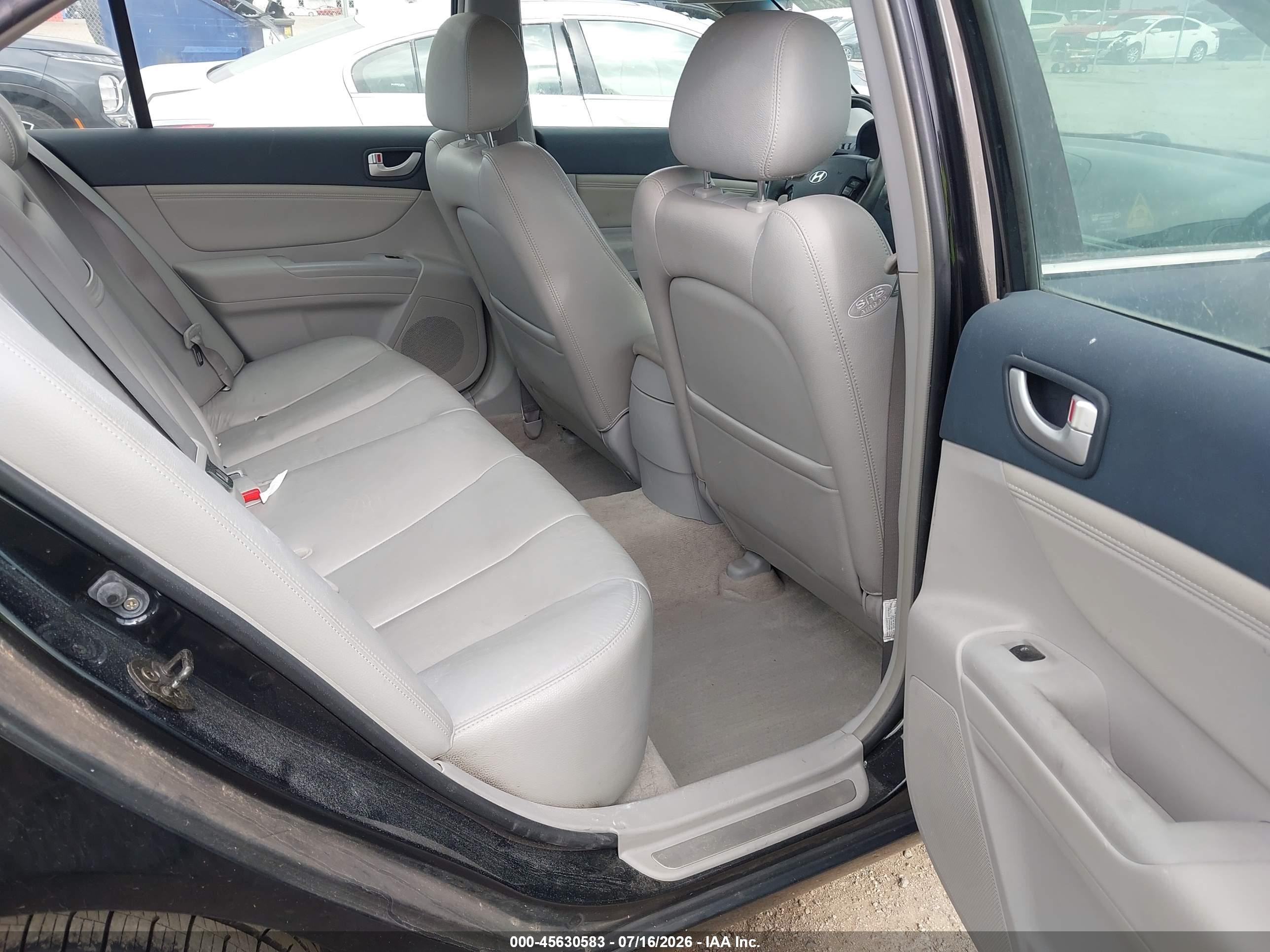 2006 Hyundai Sonata Gls V6/lx V6 Black vin: 5NPEU46F56H008720