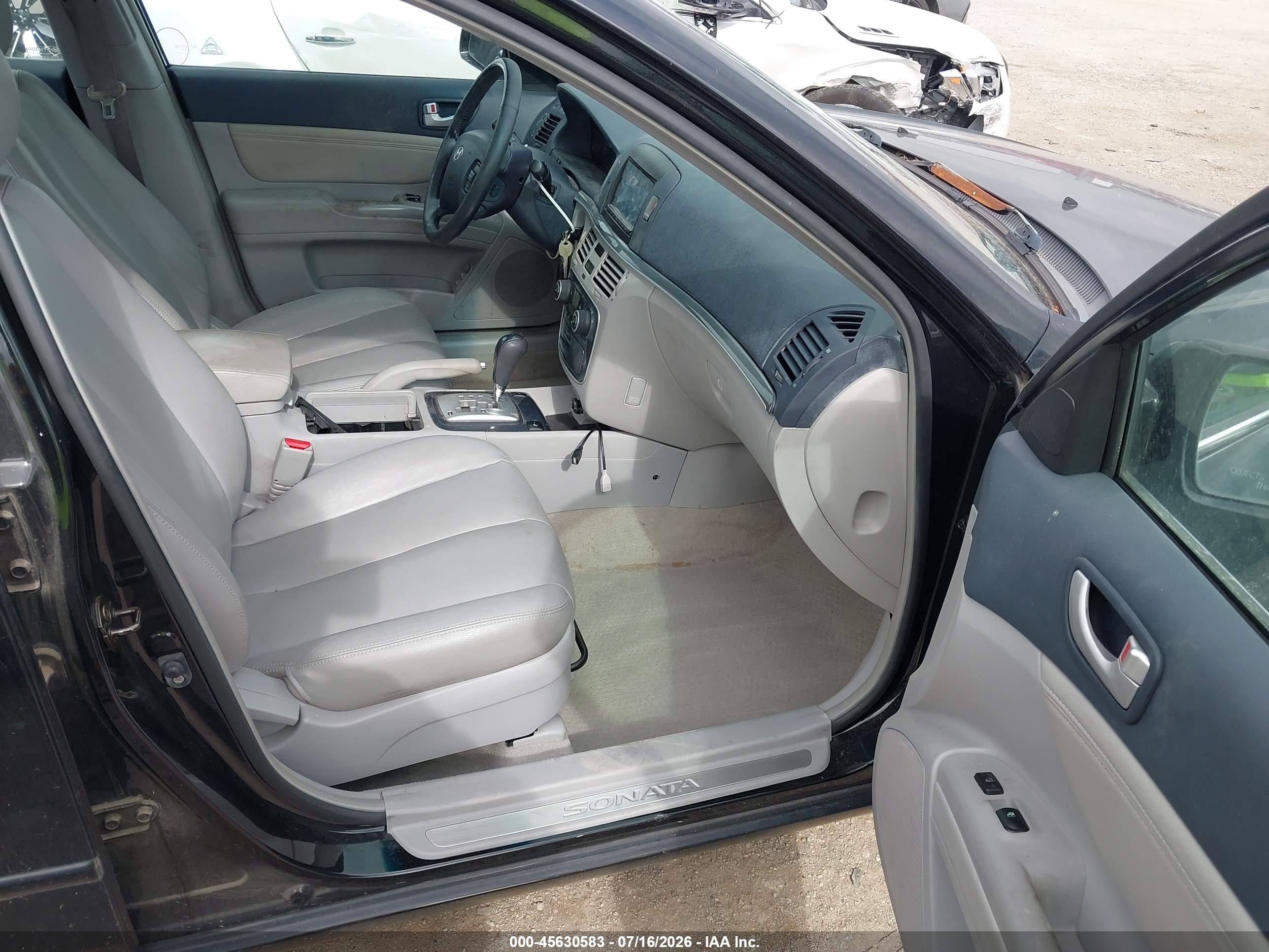 2006 Hyundai Sonata Gls V6/lx V6 Black vin: 5NPEU46F56H008720