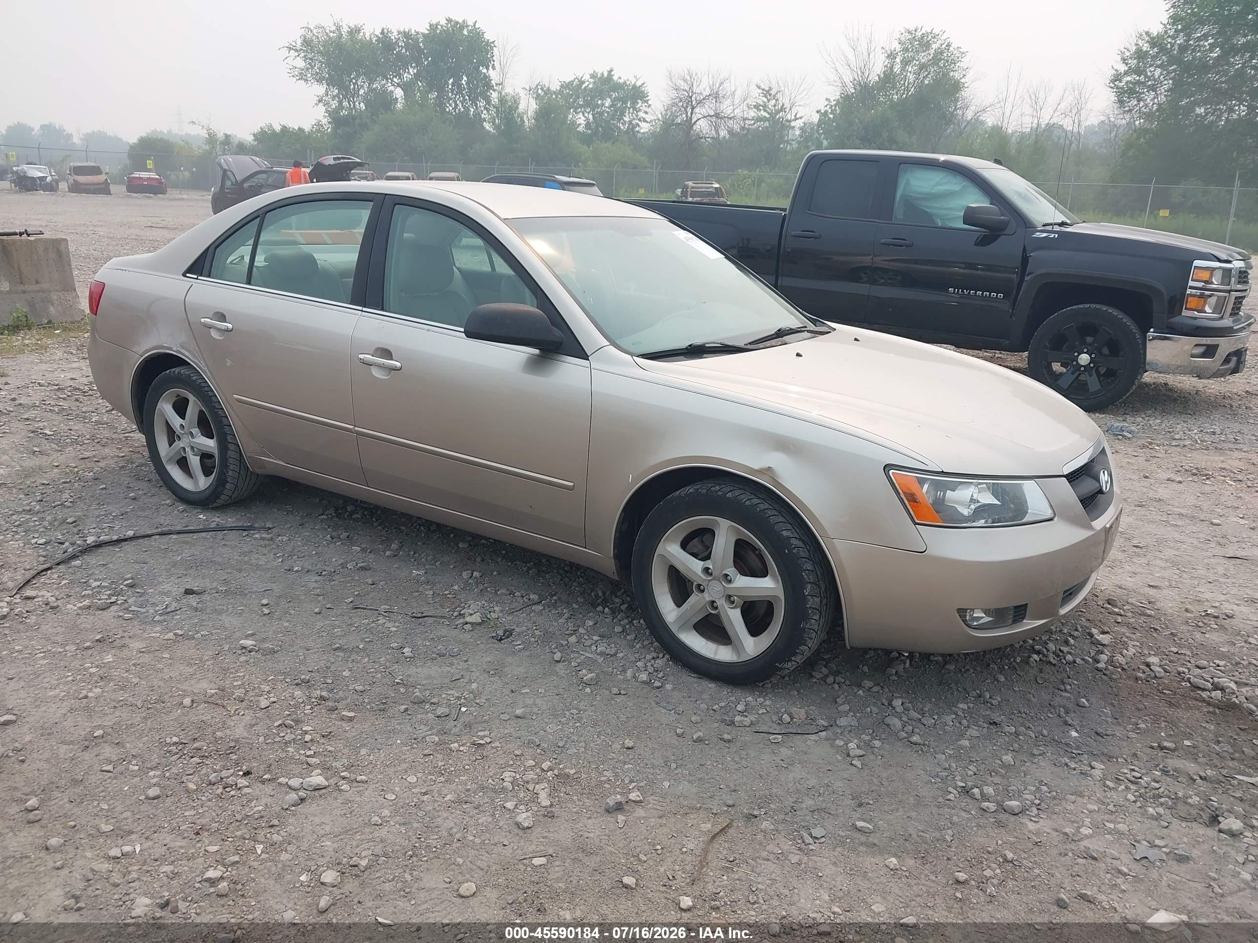 2006 Hyundai Sonata Gls V6/lx V6 Beige vin: 5NPEU46F56H009558