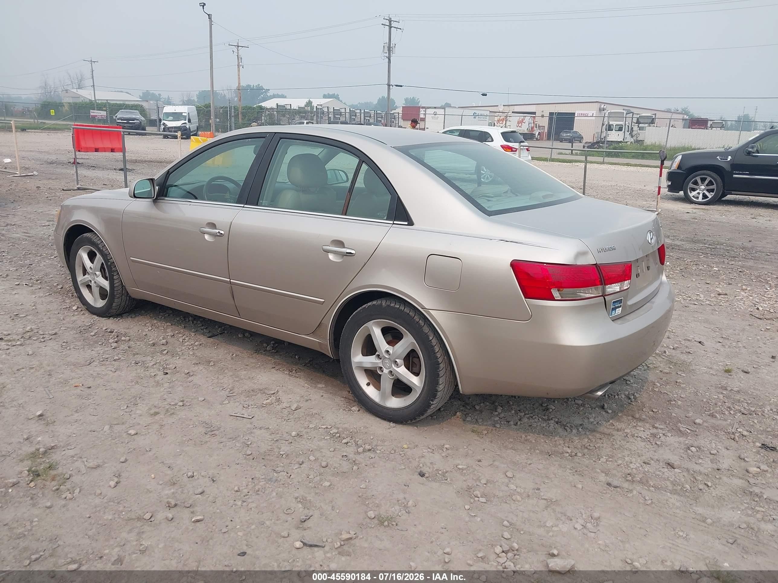 2006 Hyundai Sonata Gls V6/lx V6 Beige vin: 5NPEU46F56H009558