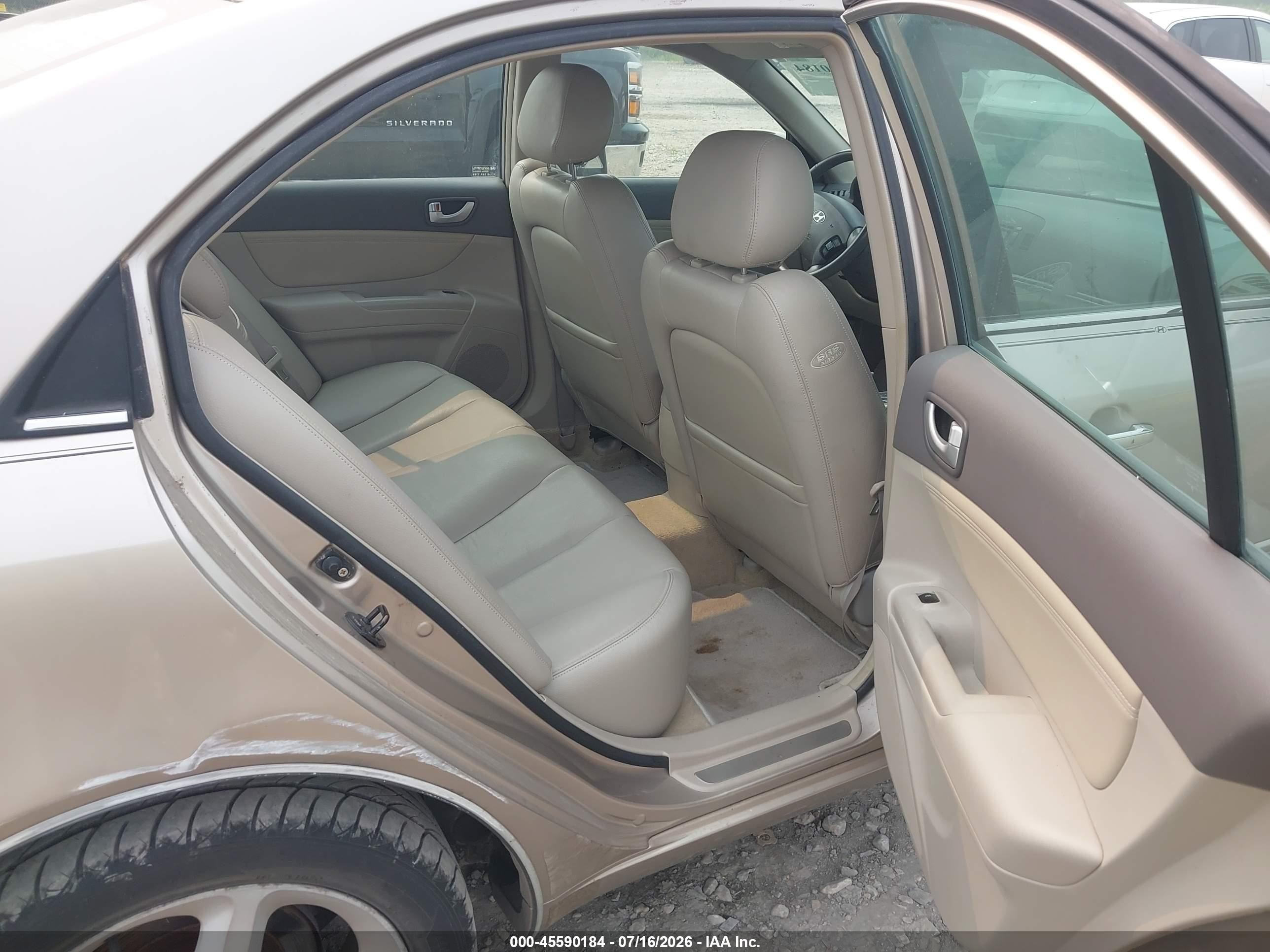 2006 Hyundai Sonata Gls V6/lx V6 Beige vin: 5NPEU46F56H009558