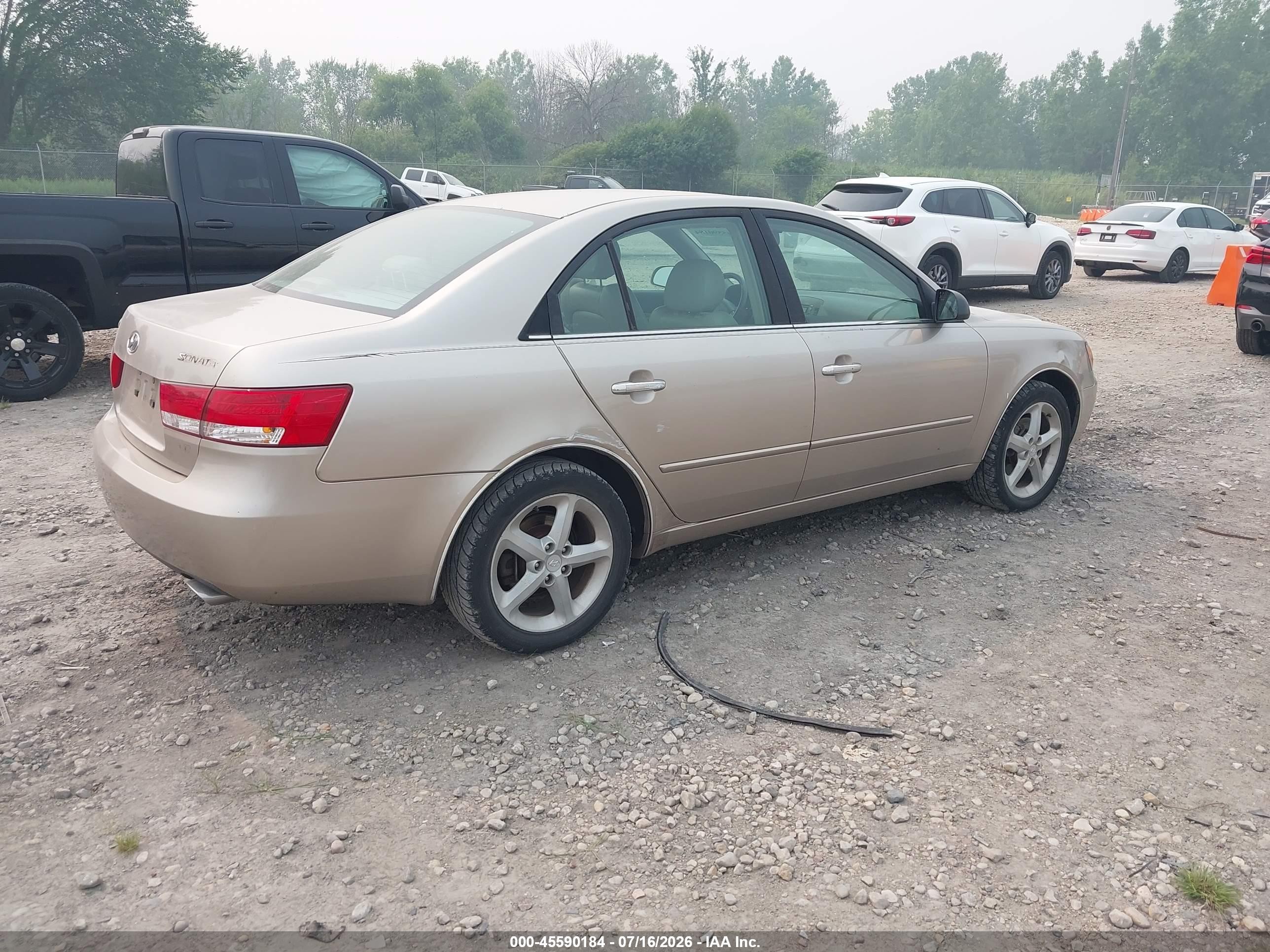 2006 Hyundai Sonata Gls V6/lx V6 Beige vin: 5NPEU46F56H009558