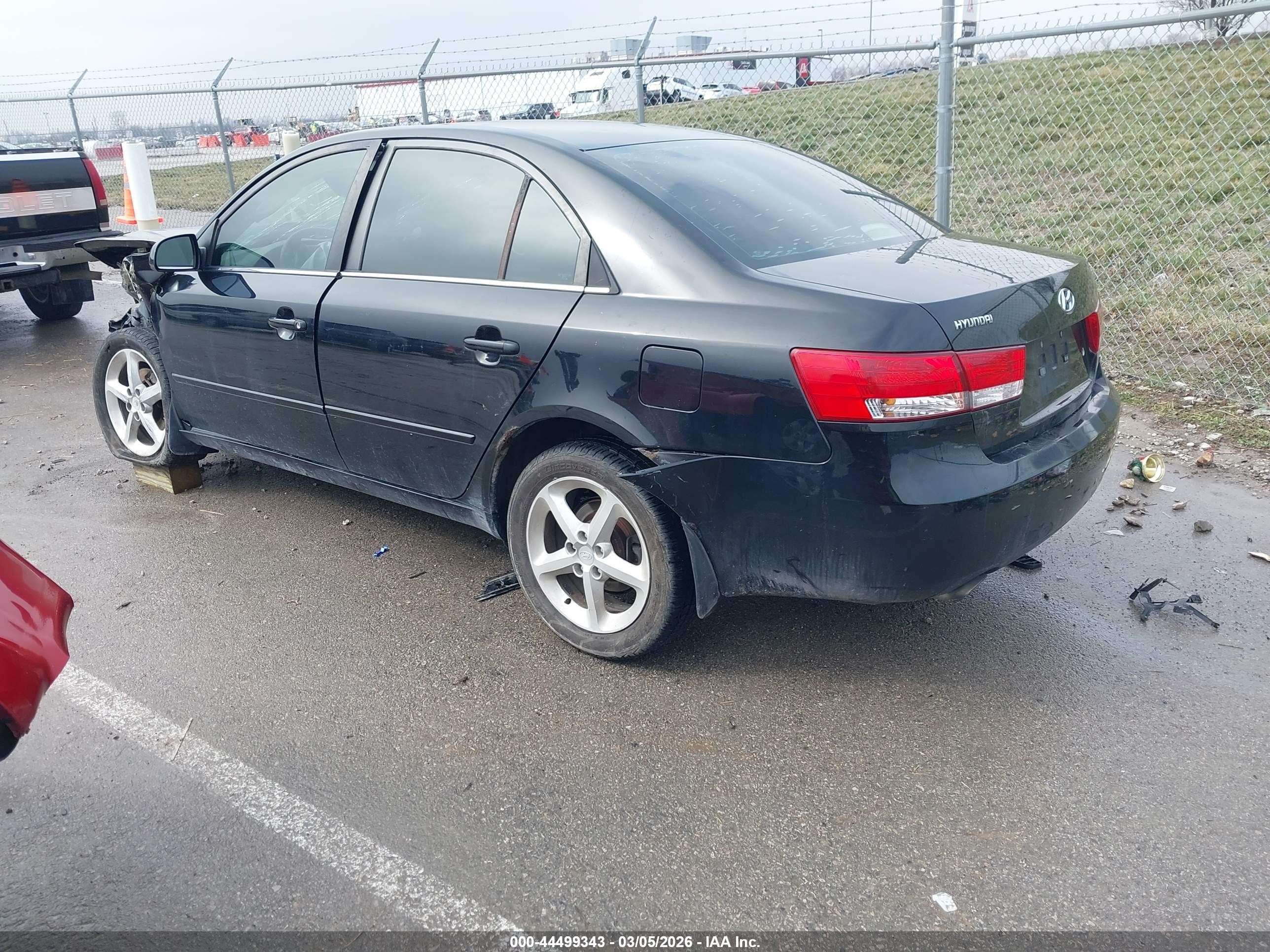 2006 Hyundai Sonata Gls V6/lx V6 Black vin: 5NPEU46F56H020074