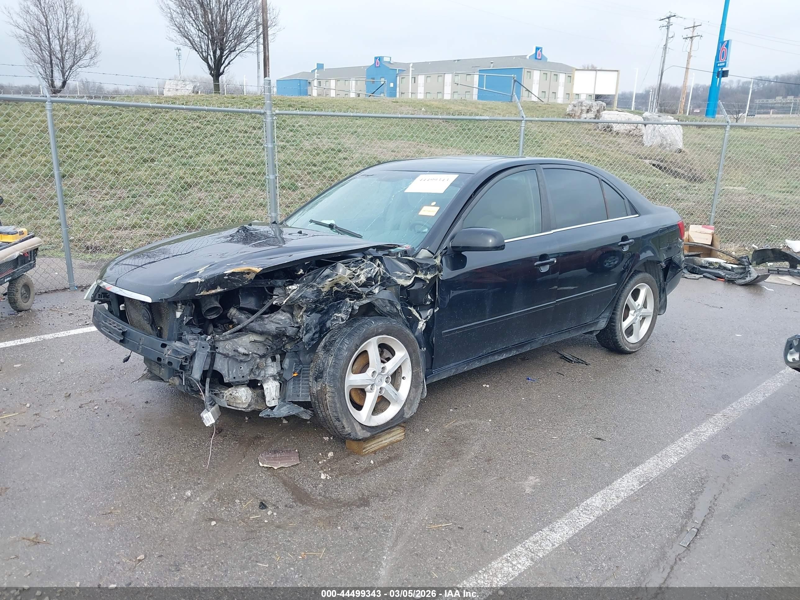 2006 Hyundai Sonata Gls V6/lx V6 Black vin: 5NPEU46F56H020074