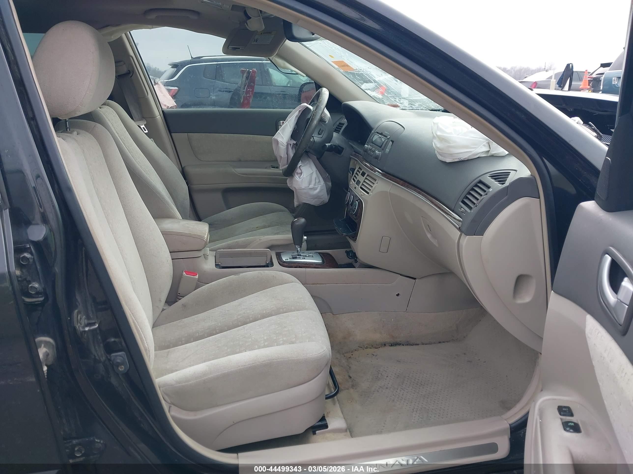 2006 Hyundai Sonata Gls V6/lx V6 Black vin: 5NPEU46F56H020074