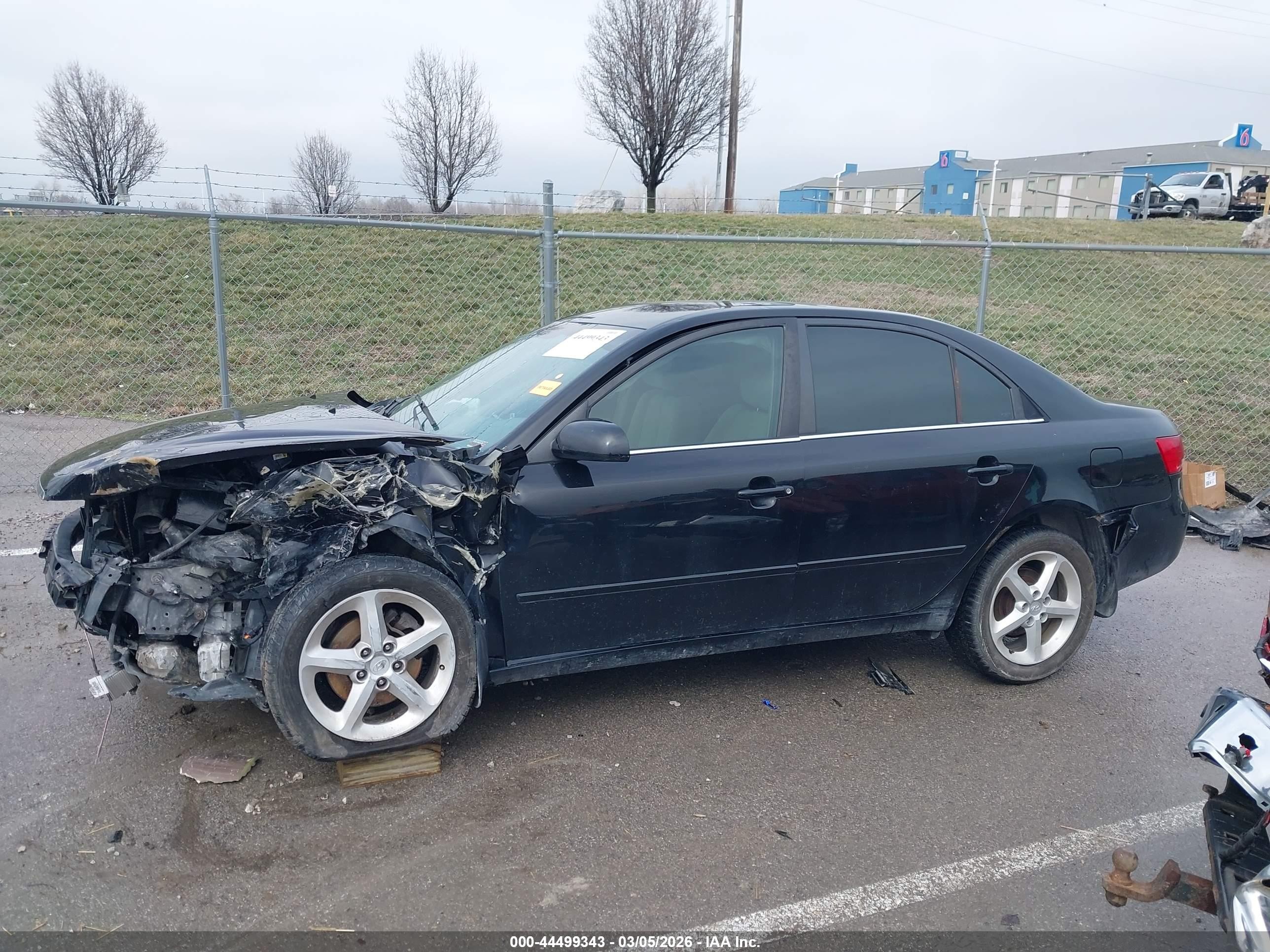 2006 Hyundai Sonata Gls V6/lx V6 Black vin: 5NPEU46F56H020074